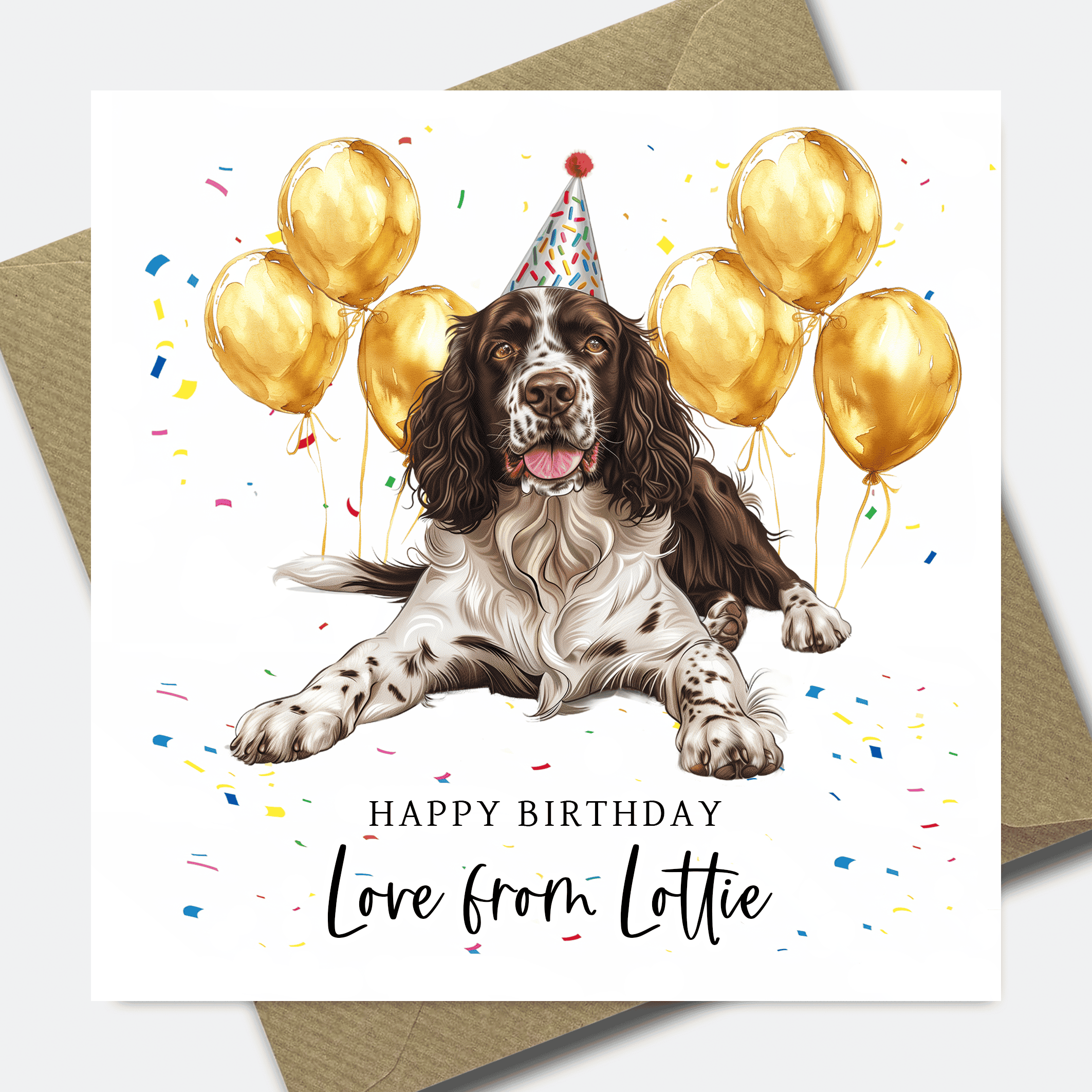Dog Birthday Card - Personalised Dog card for Dad or Mum - him her son daughter - Picture 37 of 41