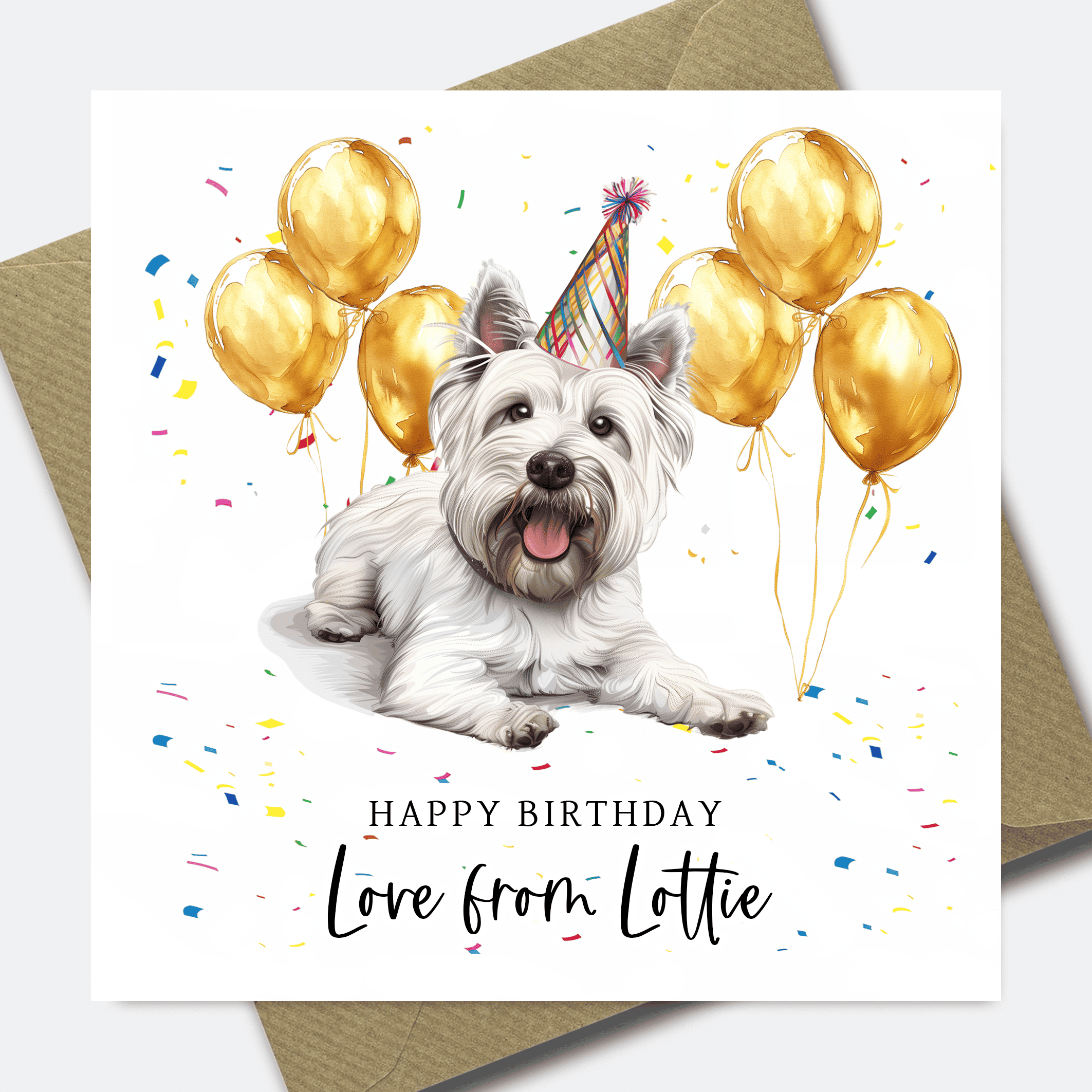 Dog Birthday Card - Personalised Dog card for Dad or Mum - him her son daughter - Picture 8 of 41