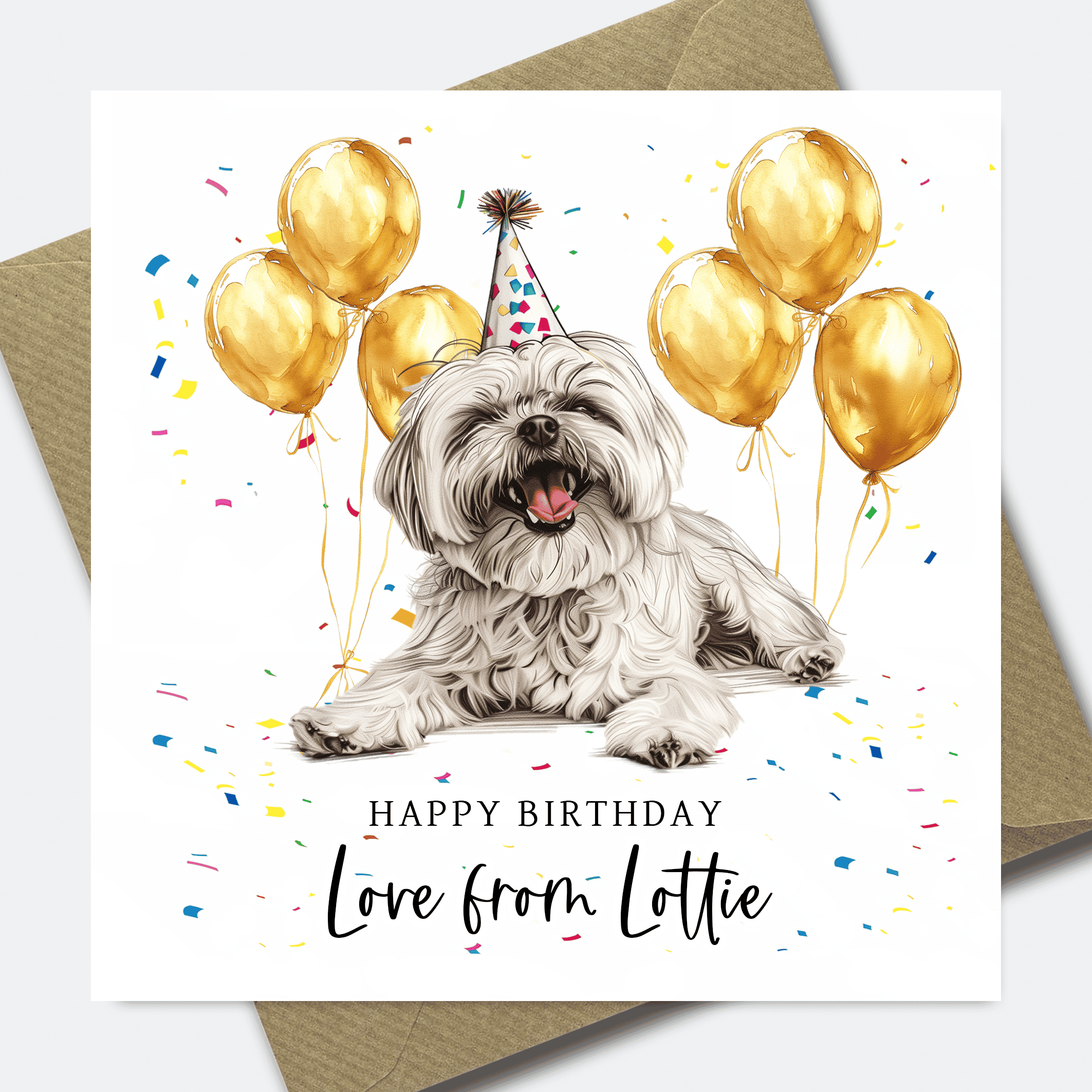 Dog Birthday Card - Personalised Dog card for Dad or Mum - him her son daughter - Picture 35 of 41
