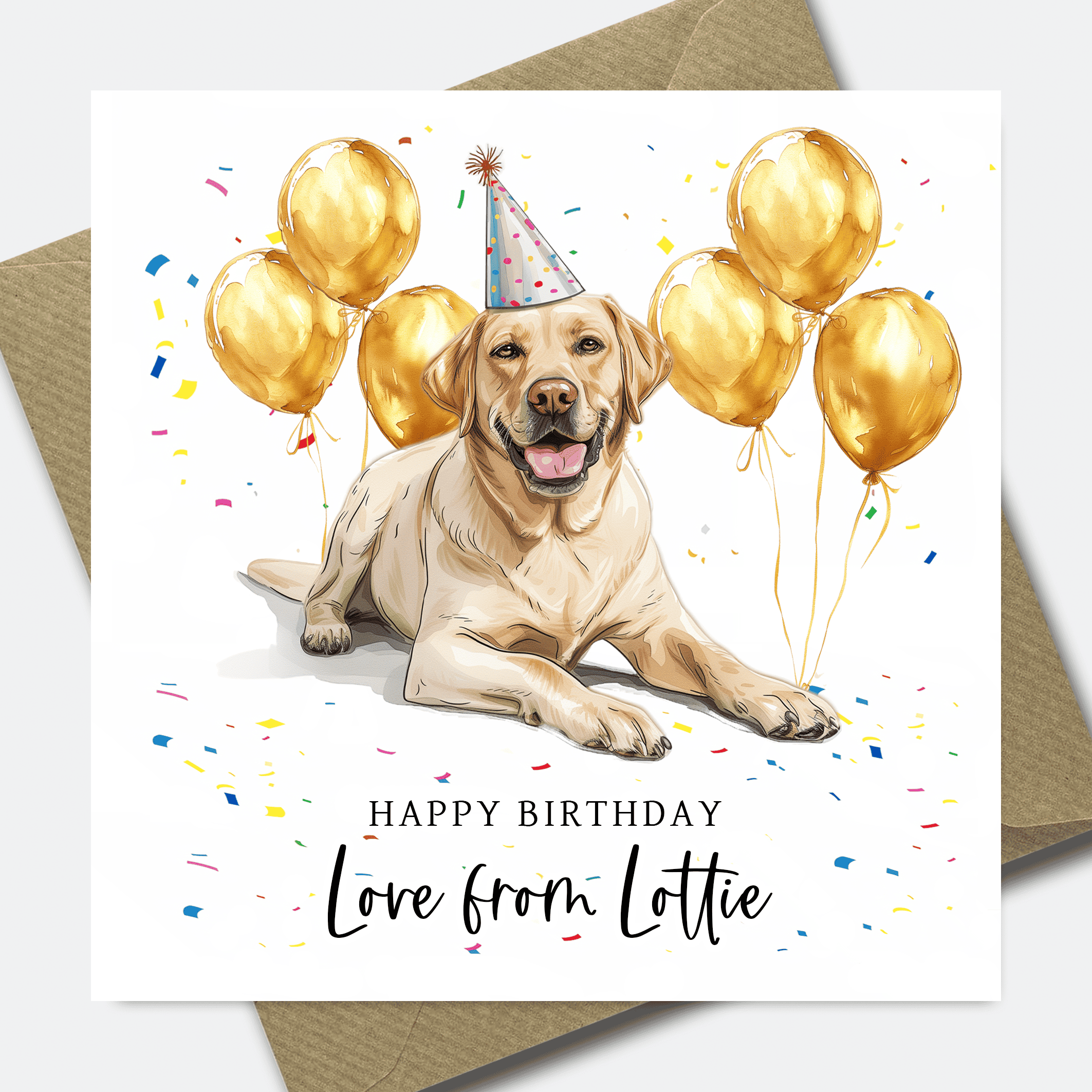 Dog Birthday Card - Personalised Dog card for Dad or Mum - him her son daughter - Picture 33 of 41
