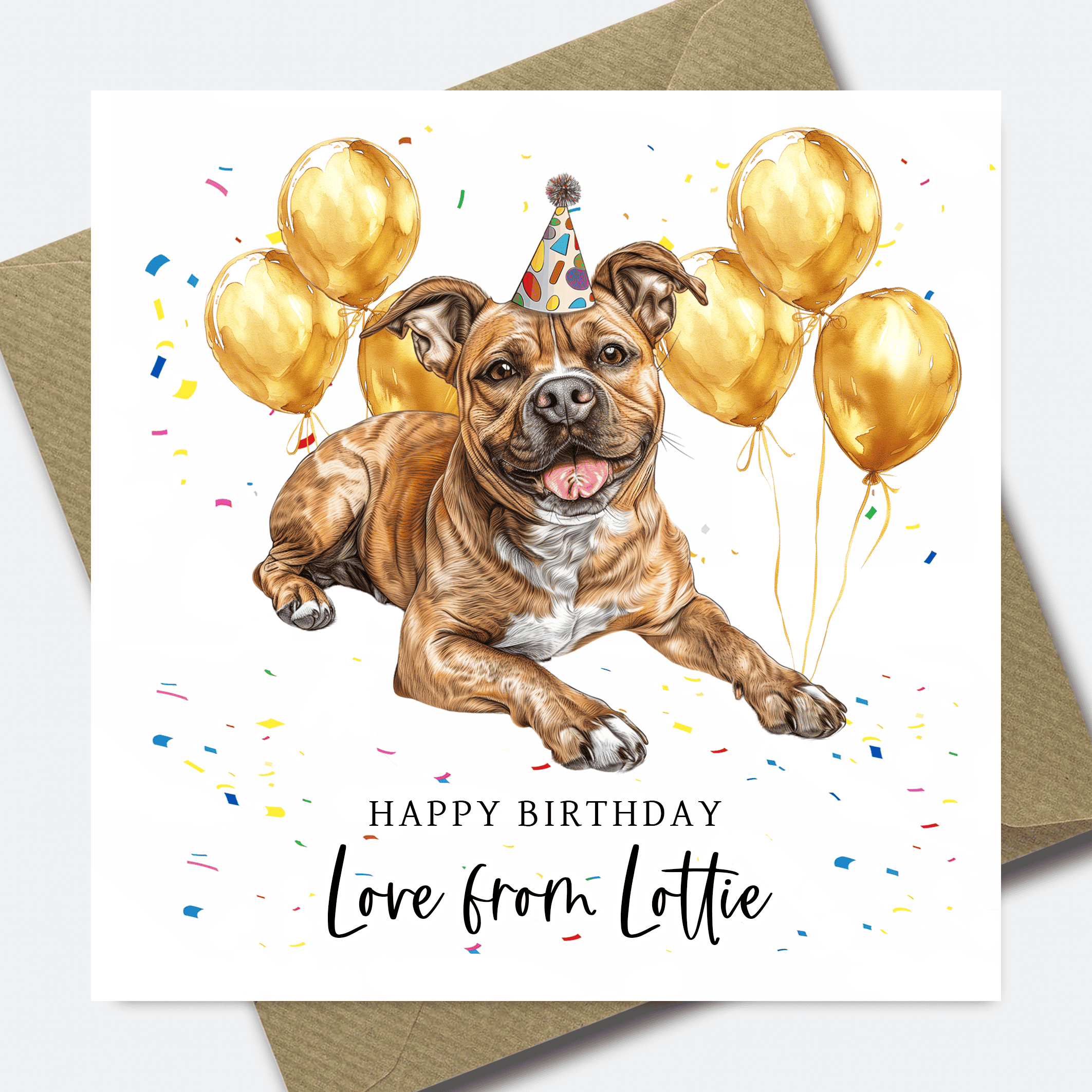 Dog Birthday Card - Personalised Dog card for Dad or Mum - him her son daughter - Picture 40 of 41
