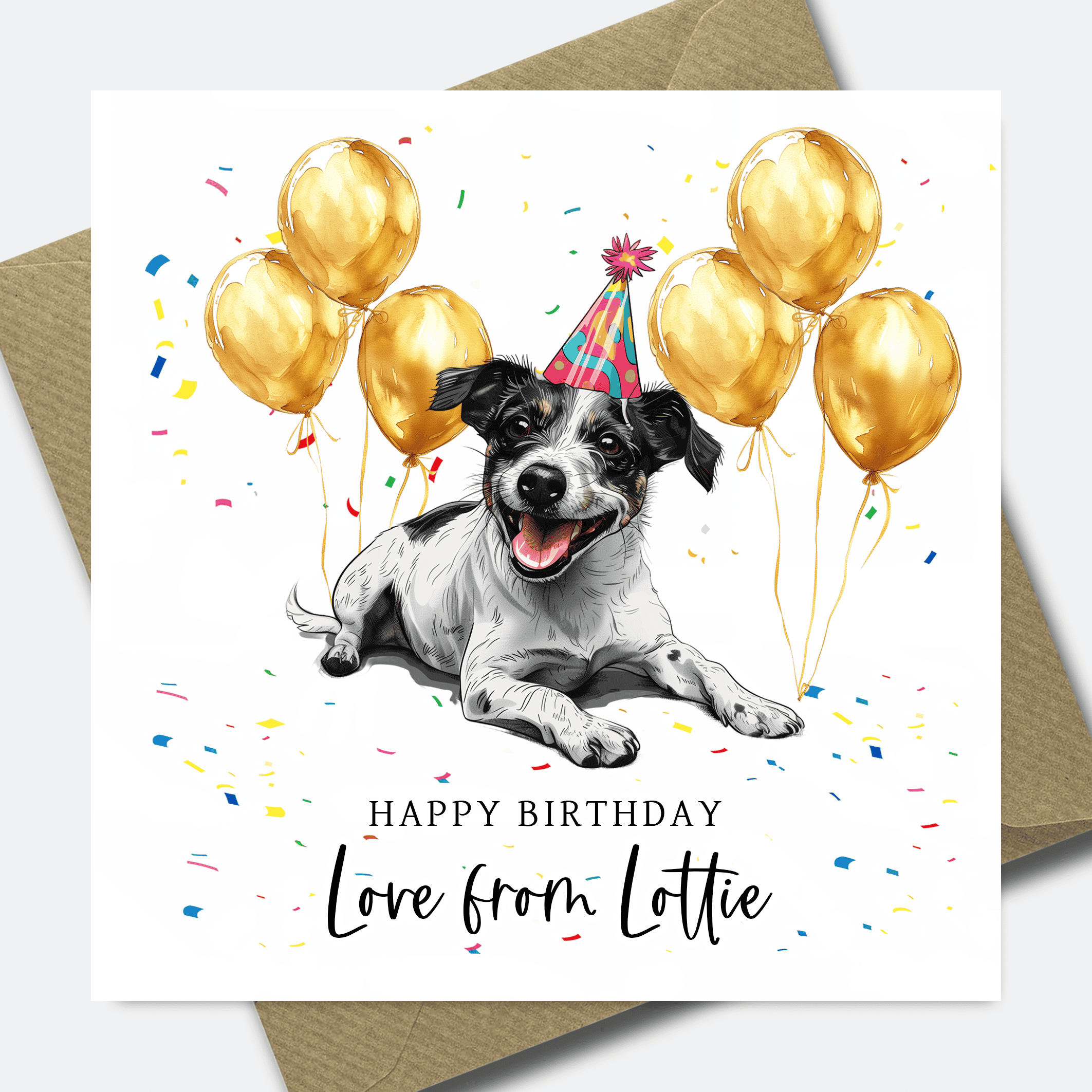 Dog Birthday Card - Personalised Dog card for Dad or Mum - him her son daughter - Picture 26 of 41