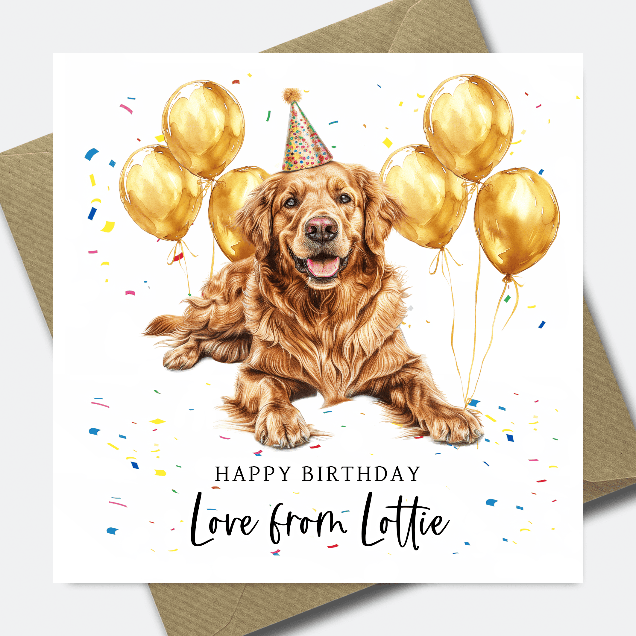 Dog Birthday Card - Personalised Dog card for Dad or Mum - him her son daughter - Picture 25 of 41