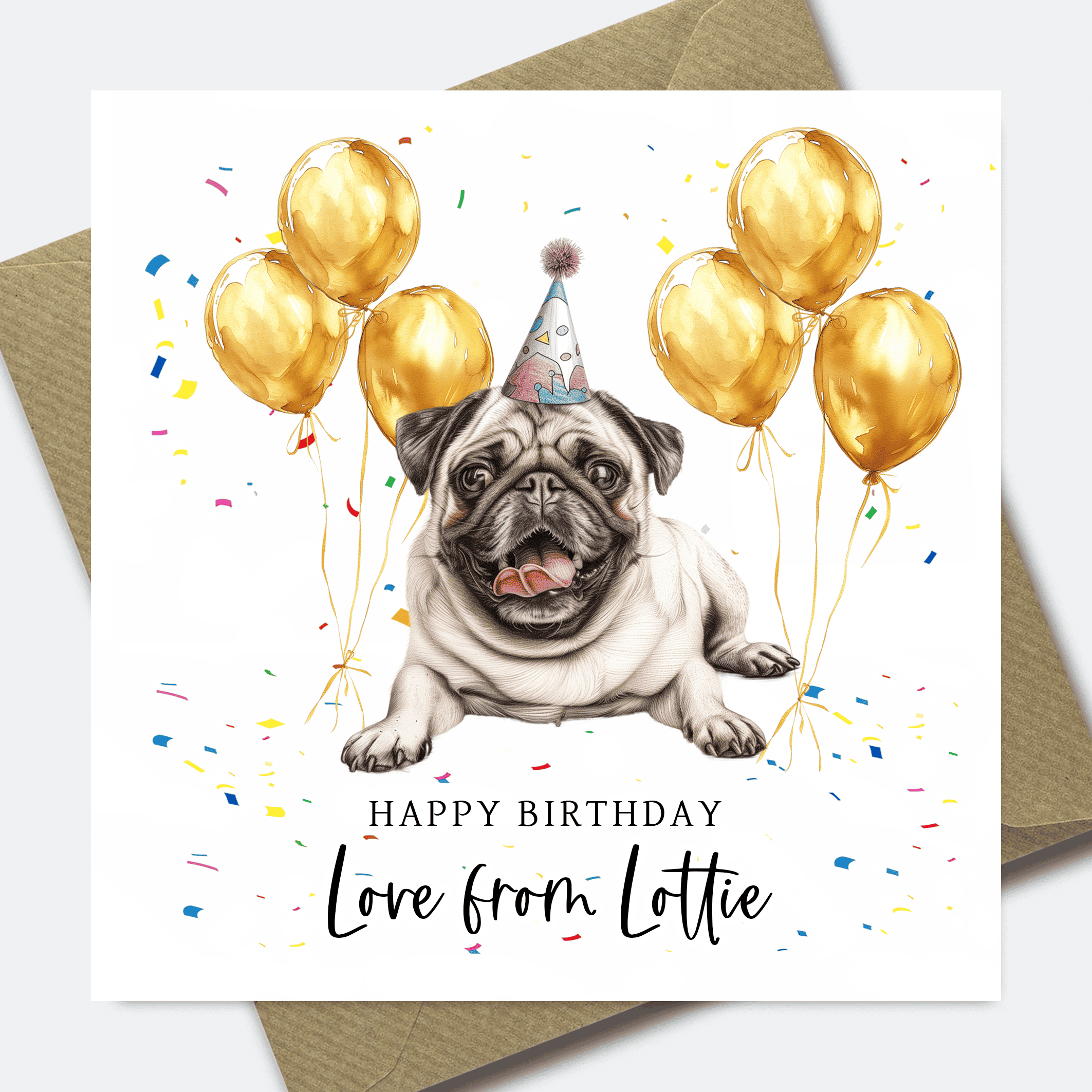 Dog Birthday Card - Personalised Dog card for Dad or Mum - him her son daughter - Picture 34 of 41