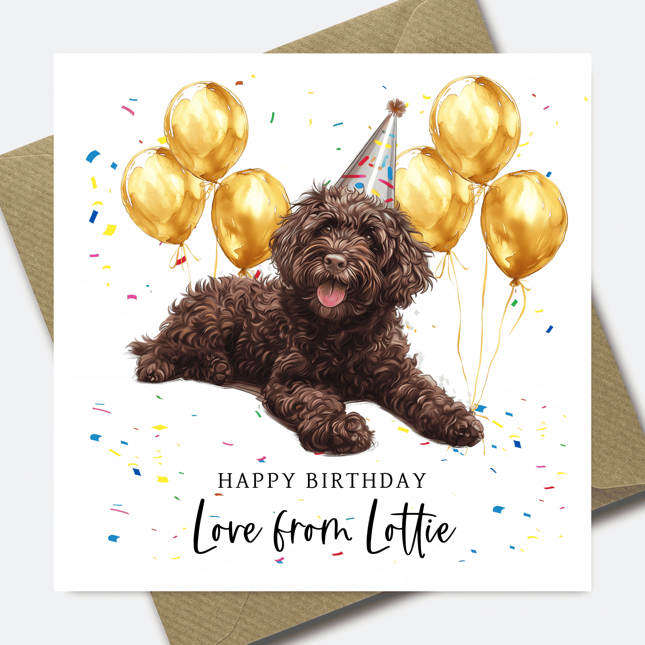 Dog Birthday Card - Personalised Dog card for Dad or Mum - him her son daughter - Picture 17 of 41