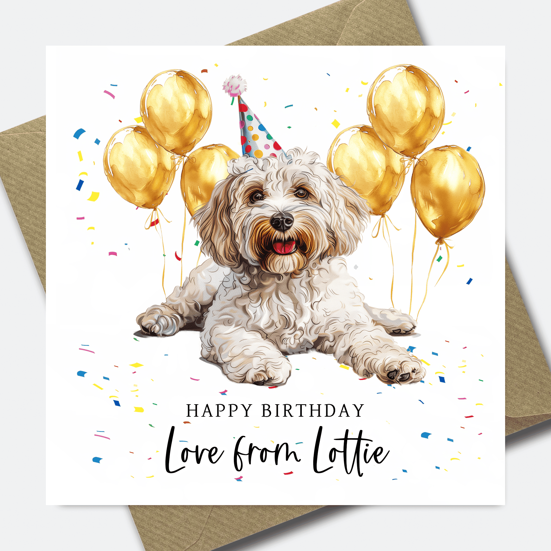 Dog Birthday Card - Personalised Dog card for Dad or Mum - him her son daughter - Picture 18 of 41