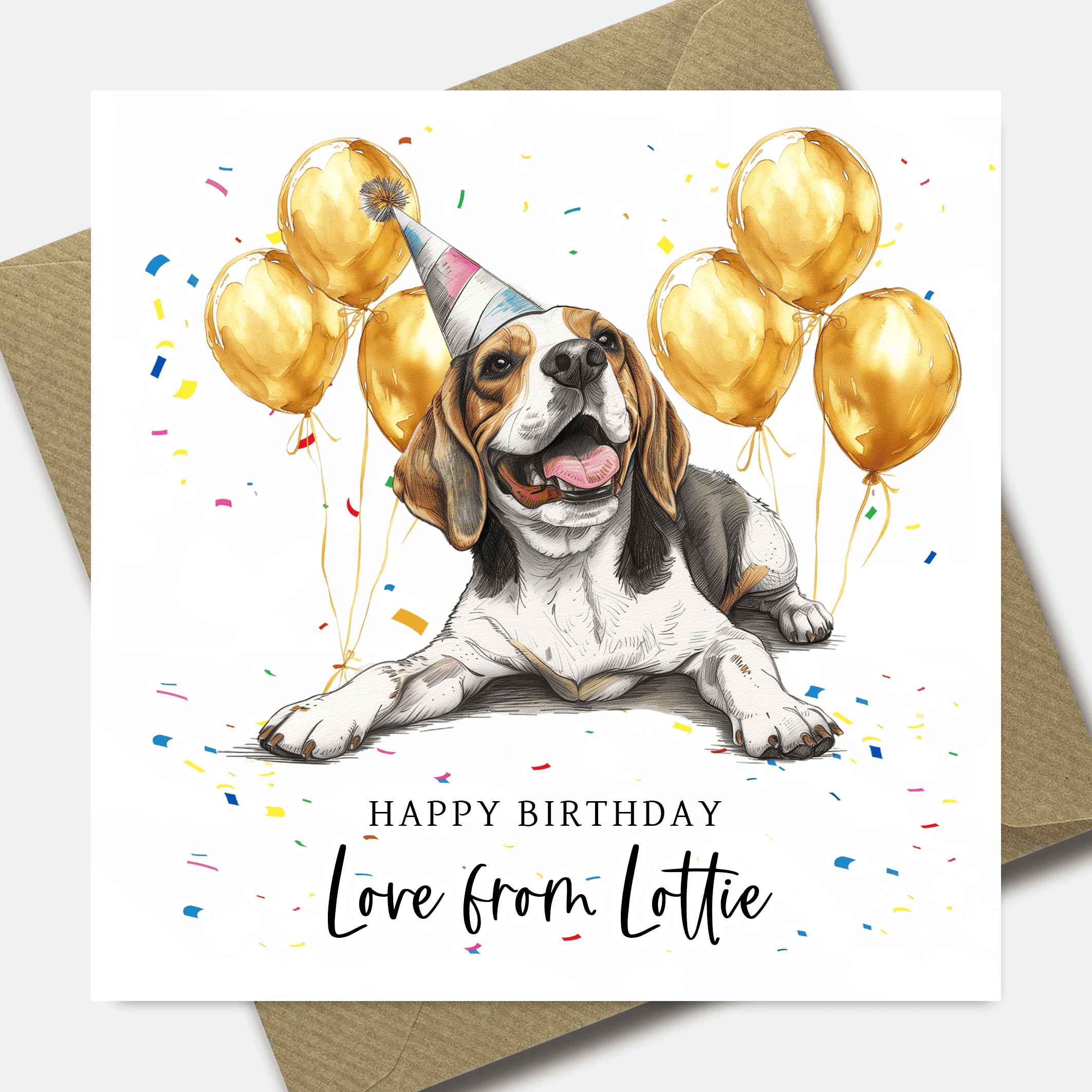 Dog Birthday Card - Personalised Dog card for Dad or Mum - him her son daughter - Picture 5 of 41