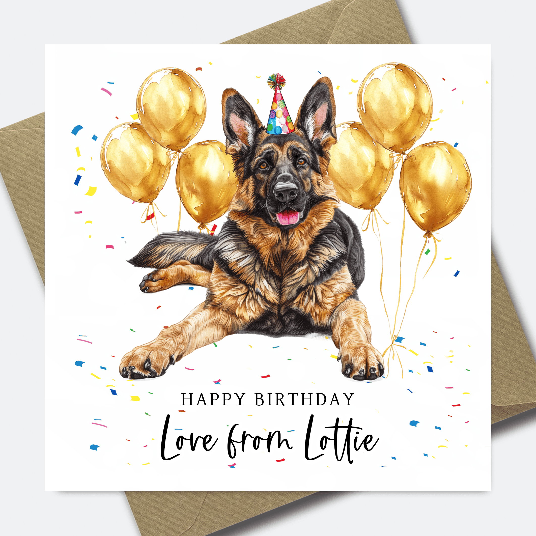 Dog Birthday Card - Personalised Dog card for Dad or Mum - him her son daughter - Picture 6 of 41