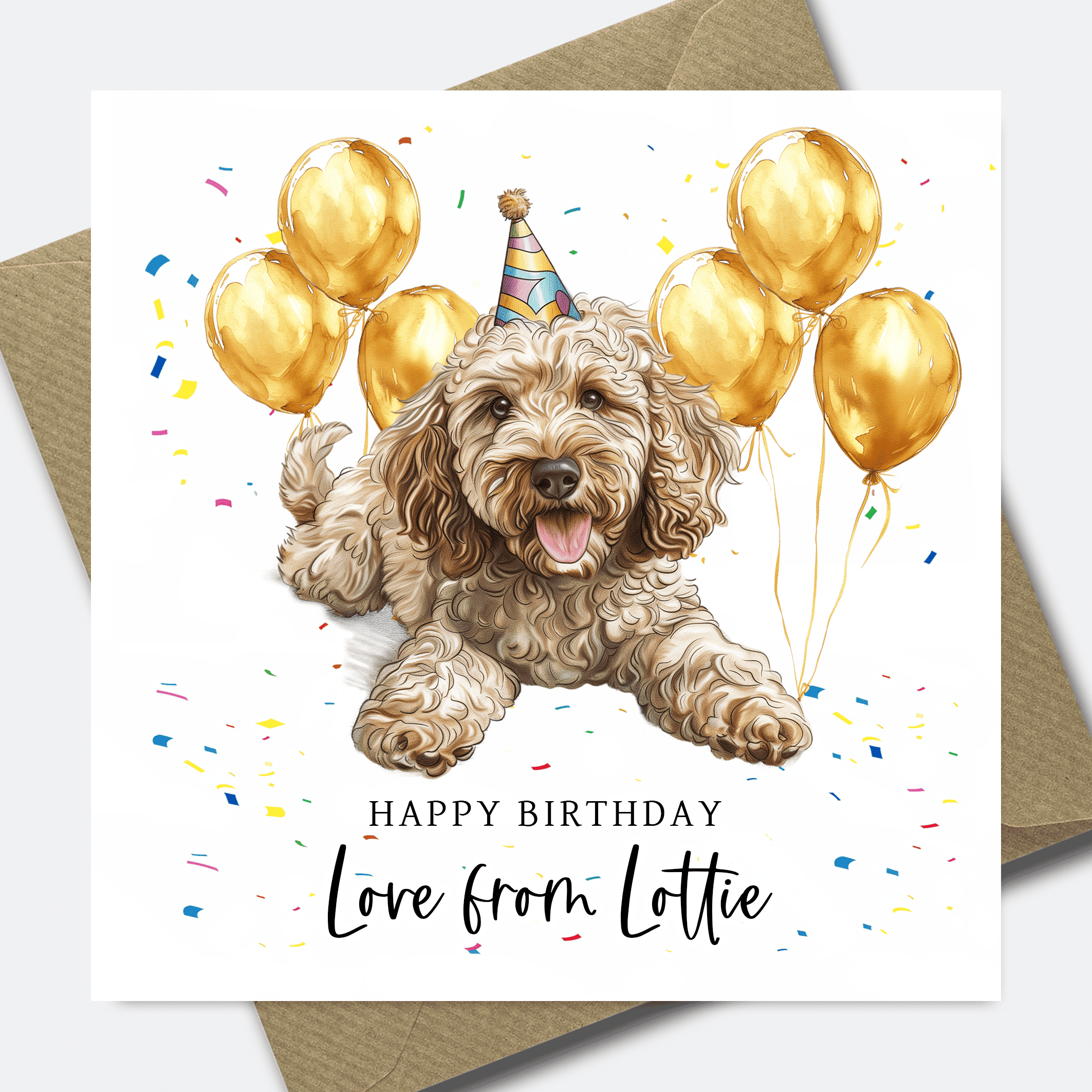 Dog Birthday Card - Personalised Dog card for Dad or Mum - him her son daughter - Picture 29 of 41