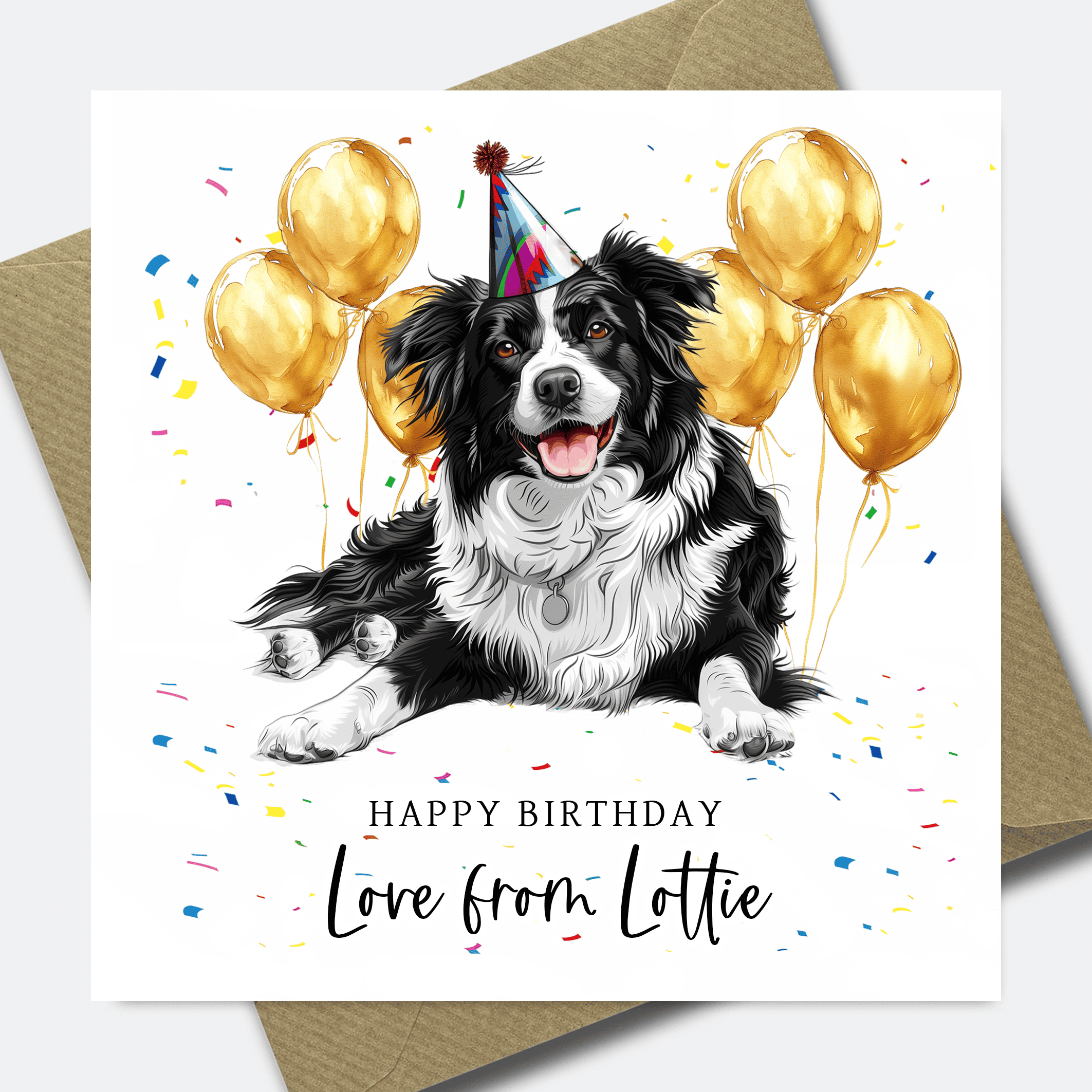 Dog Birthday Card - Personalised Dog card for Dad or Mum - him her son daughter - Picture 10 of 41