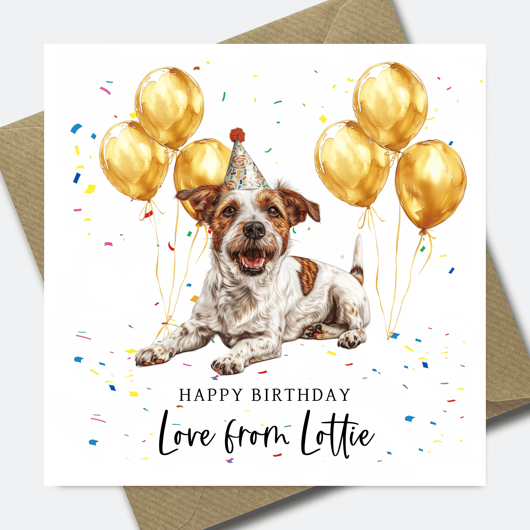 Dog Birthday Card - Personalised Dog card for Dad or Mum - him her son daughter - Picture 27 of 41