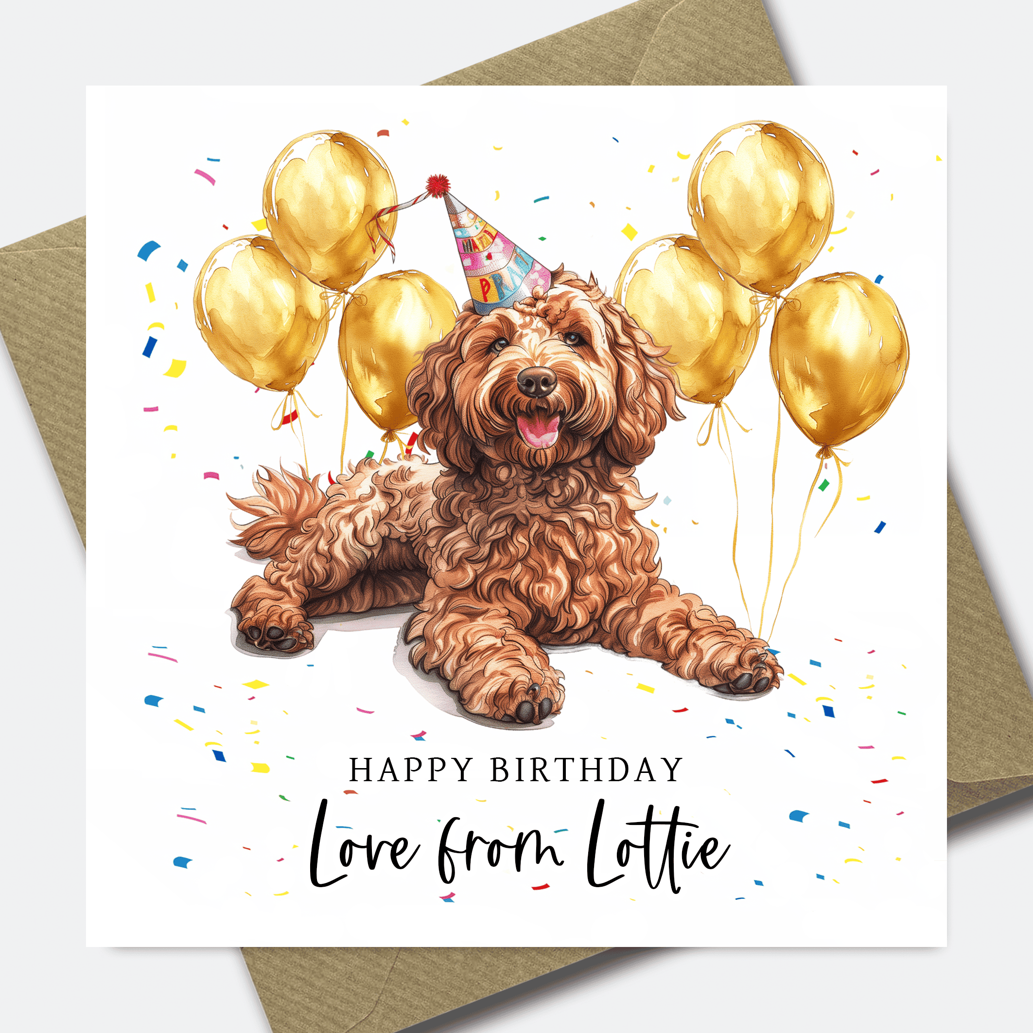 Dog Birthday Card - Personalised Dog card for Dad or Mum - him her son daughter - Picture 30 of 41