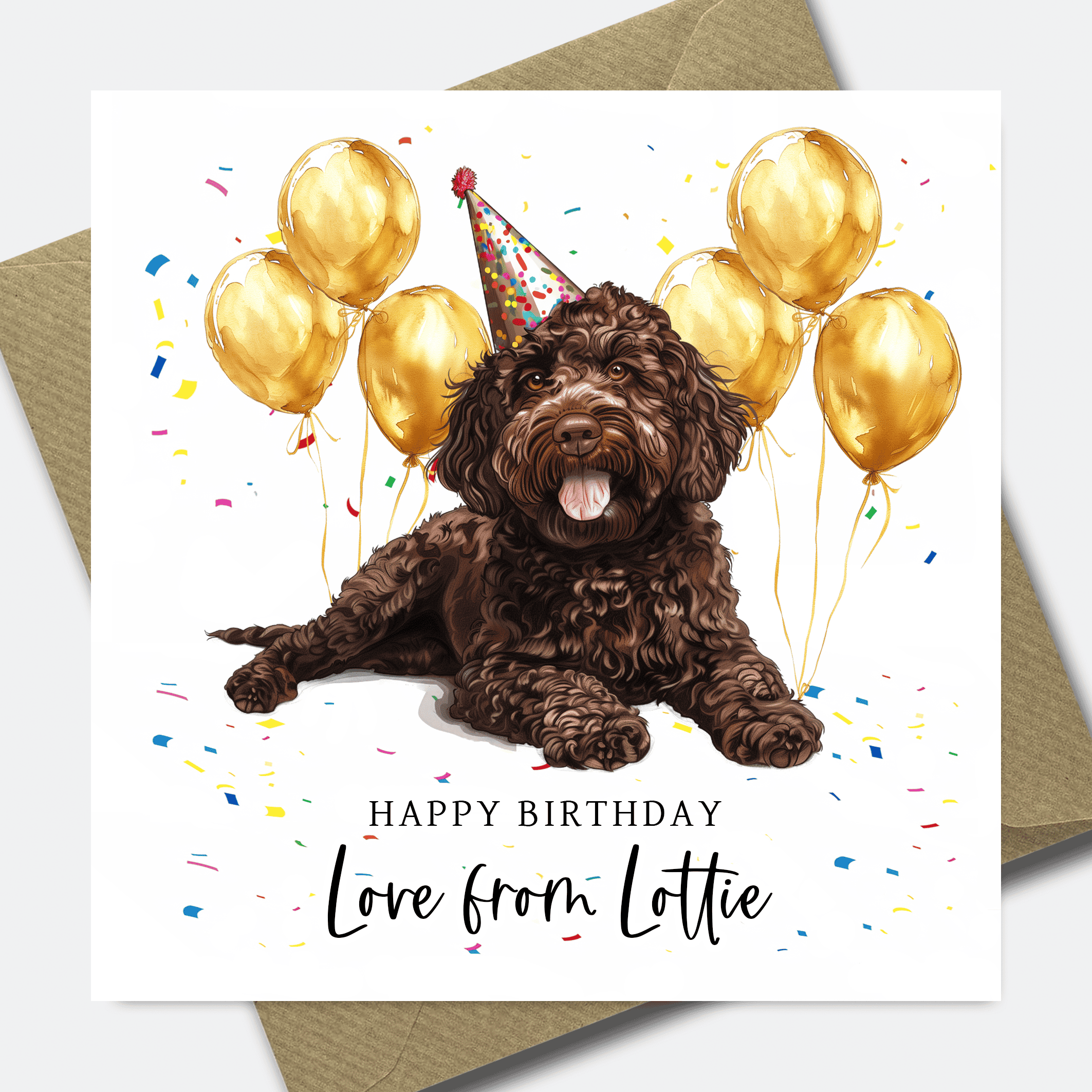 Dog Birthday Card - Personalised Dog card for Dad or Mum - him her son daughter - Picture 28 of 41