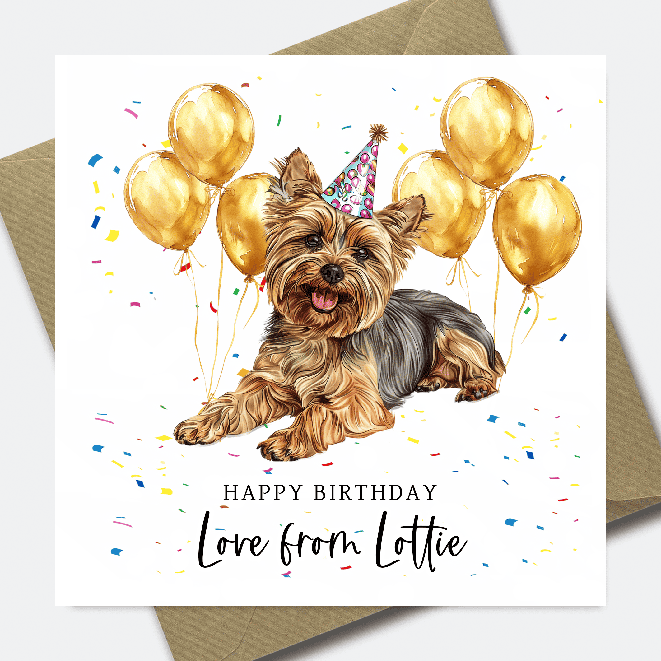 Dog Birthday Card - Personalised Dog card for Dad or Mum - him her son daughter - Picture 9 of 41