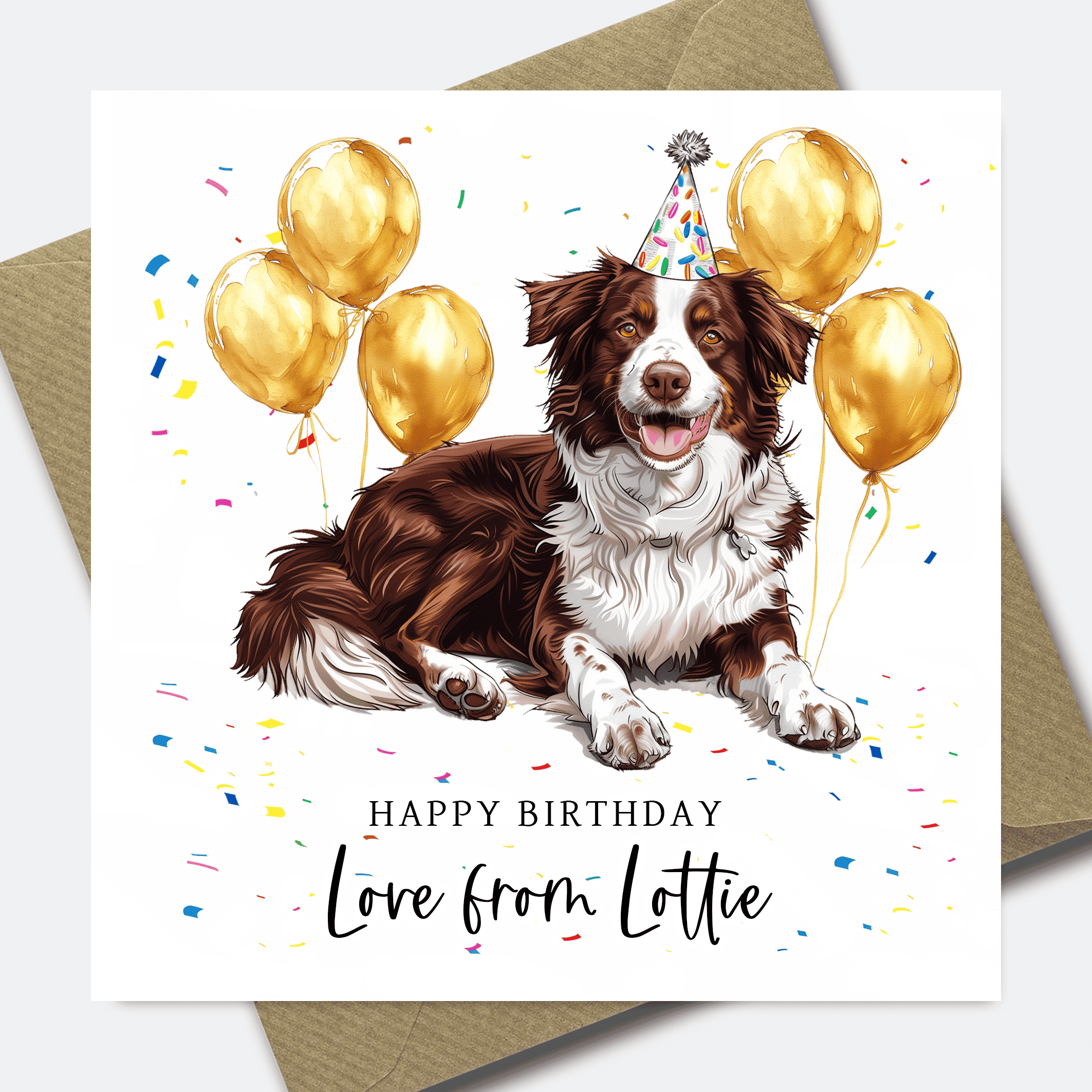 Dog Birthday Card - Personalised Dog card for Dad or Mum - him her son daughter - Picture 11 of 41