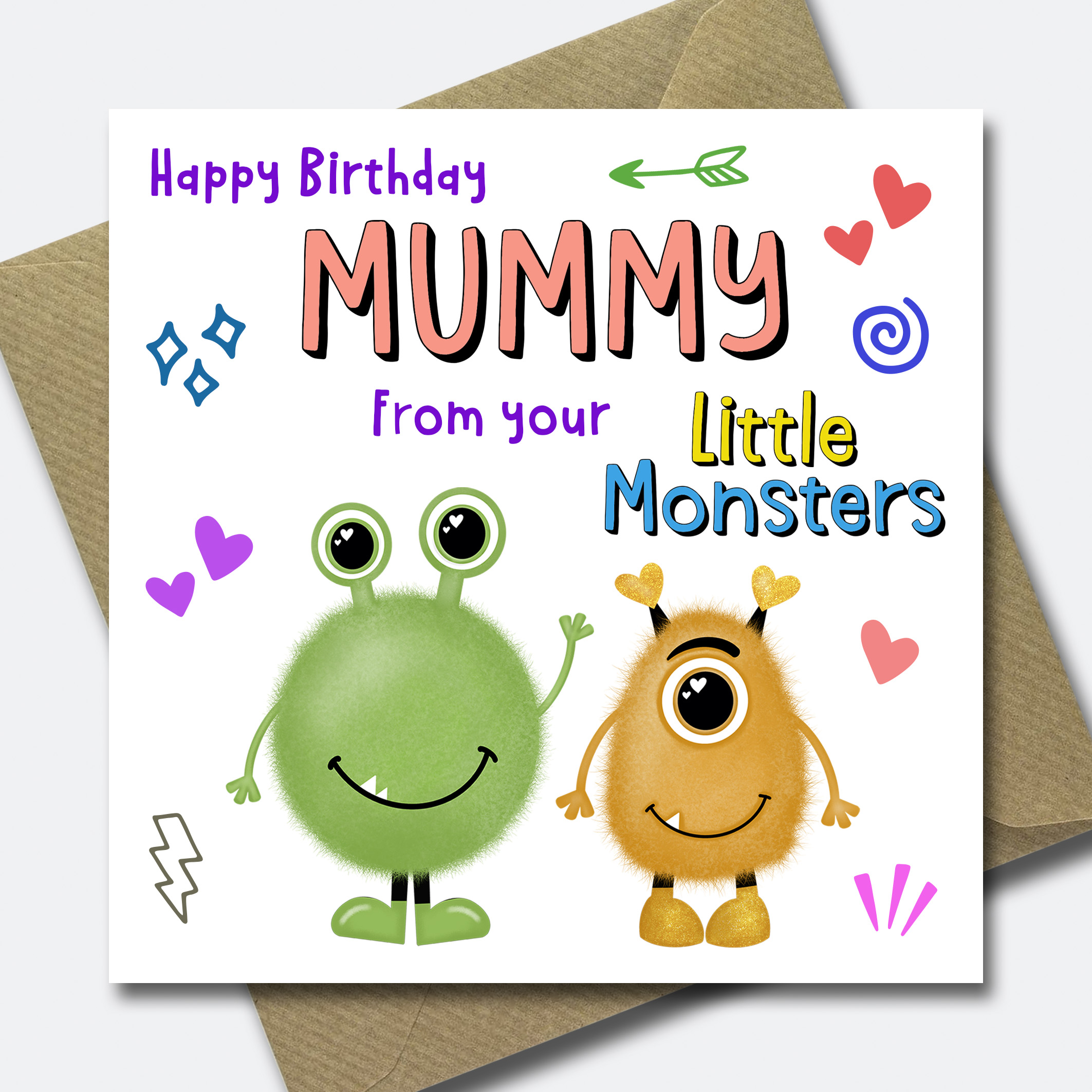 Funny Birthday Card for Mummy - Card for Mum from kids - for her - Picture 6 of 7