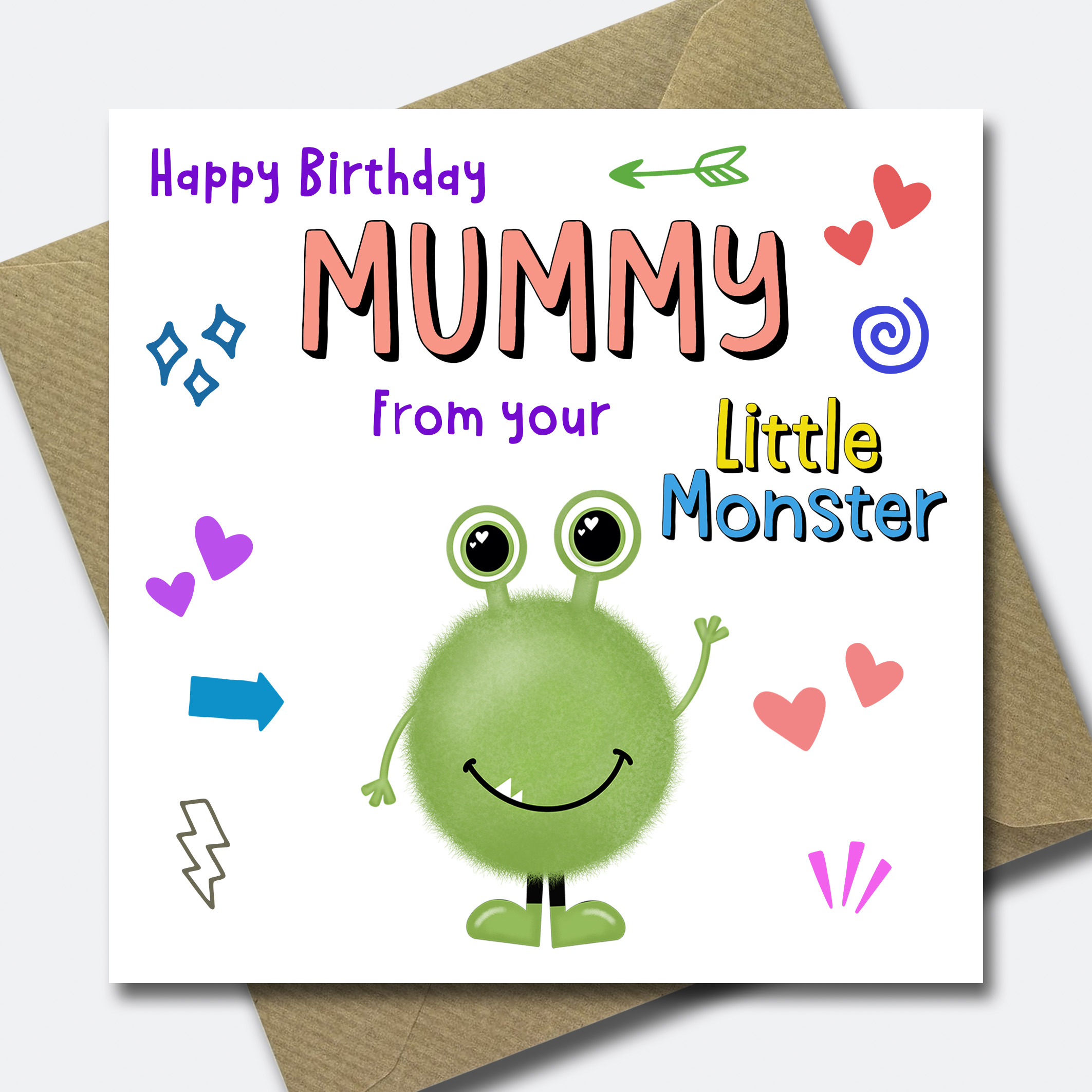 Funny Birthday Card for Mummy - Card for Mum from kids - for her - Picture 5 of 7