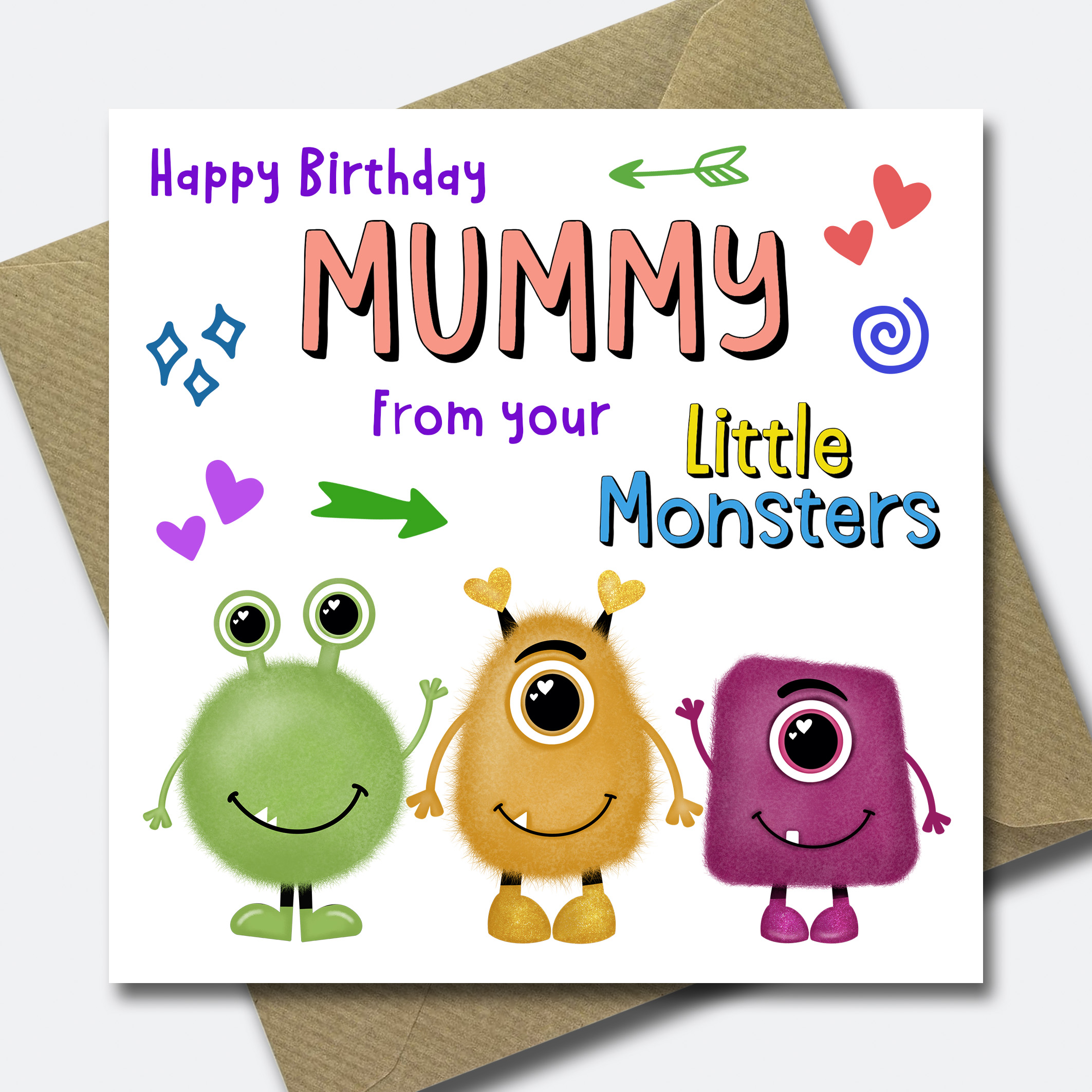 Funny Birthday Card for Mummy - Card for Mum from kids - for her - Picture 7 of 7