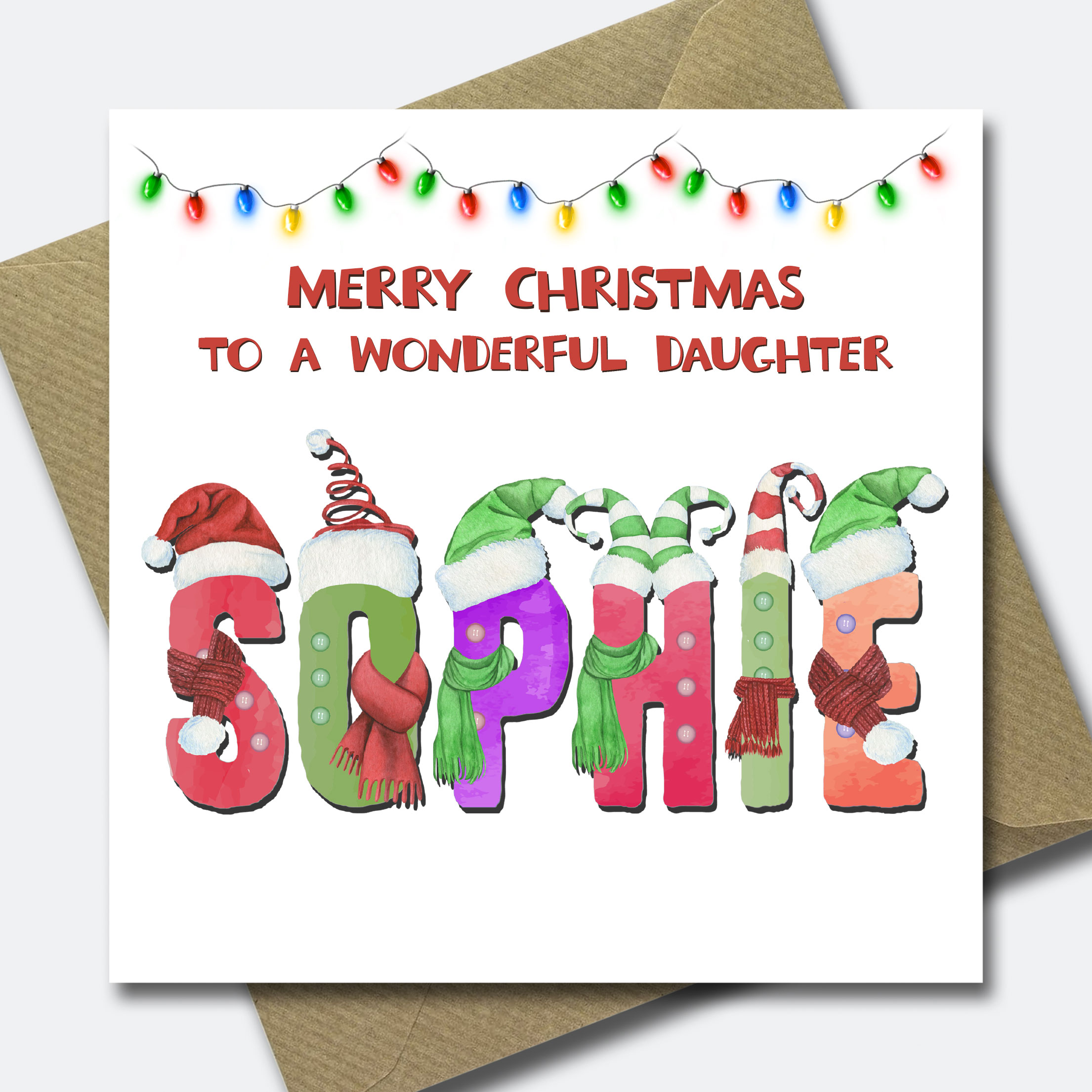 Personalised Christmas Card for Grandson Granddaughter Child Niece Nephew Son - Picture 11 of 33