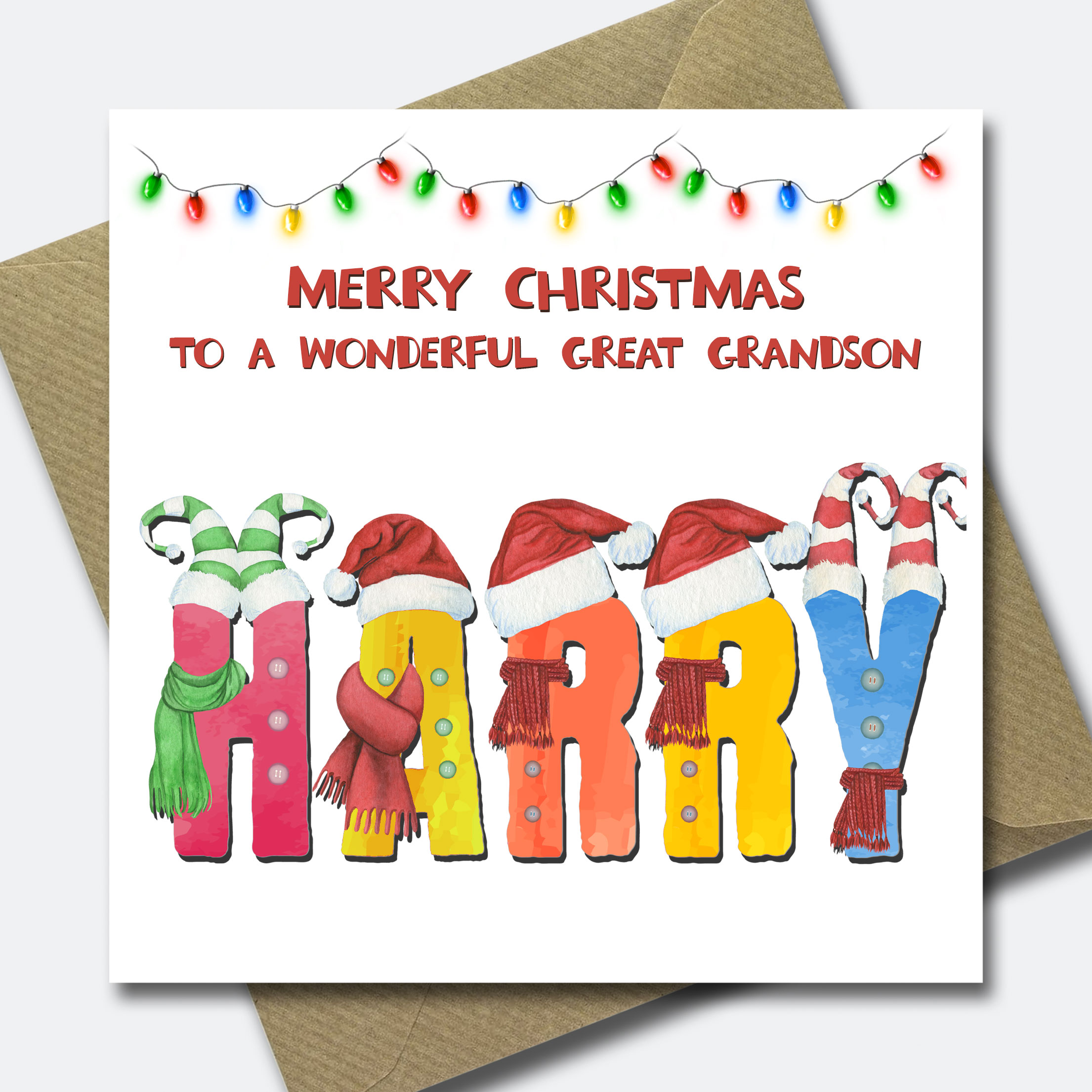 Personalised Christmas Card for Grandson Granddaughter Child Niece Nephew Son - Picture 20 of 33