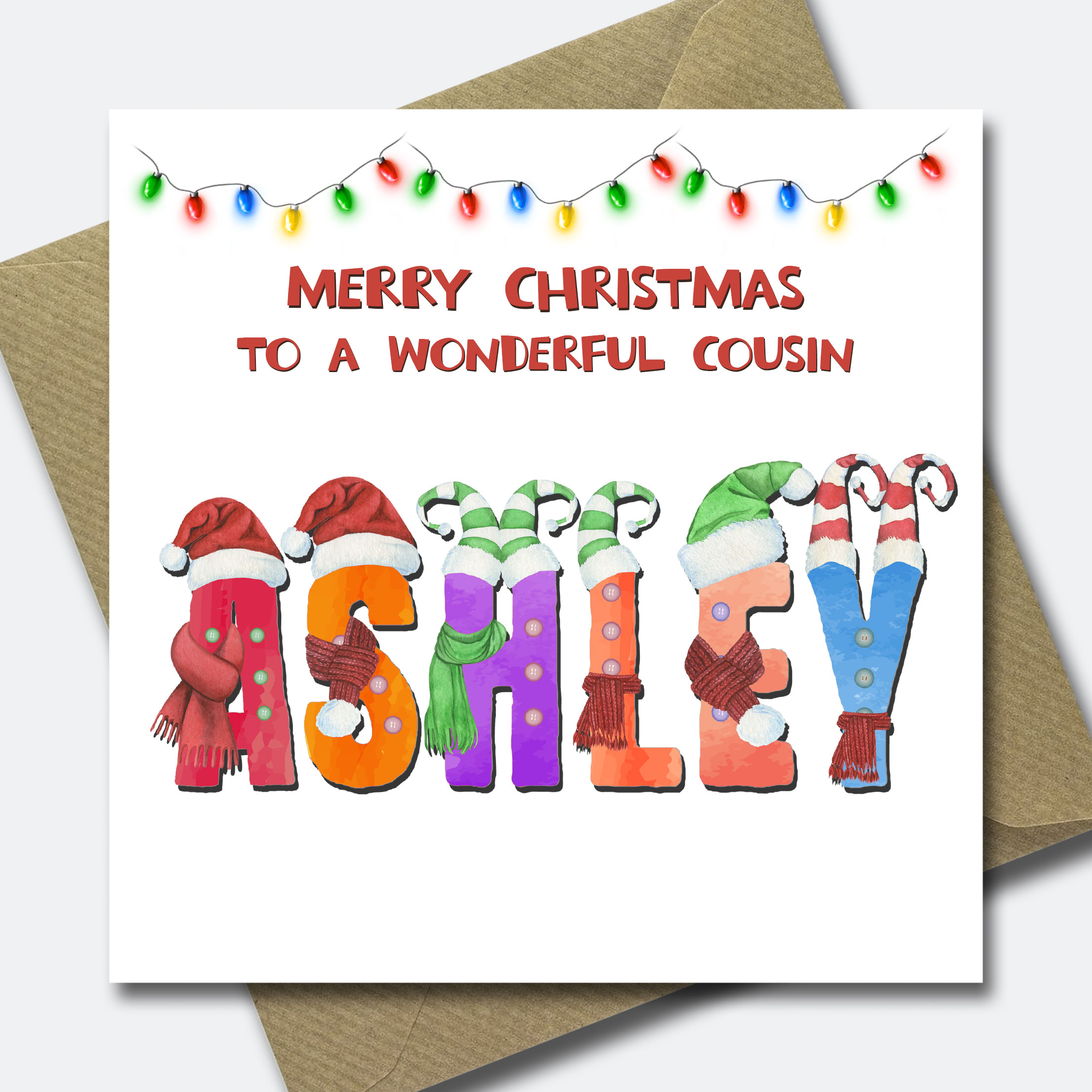 Personalised Christmas Card for Grandson Granddaughter Child Niece Nephew Son - Picture 9 of 33
