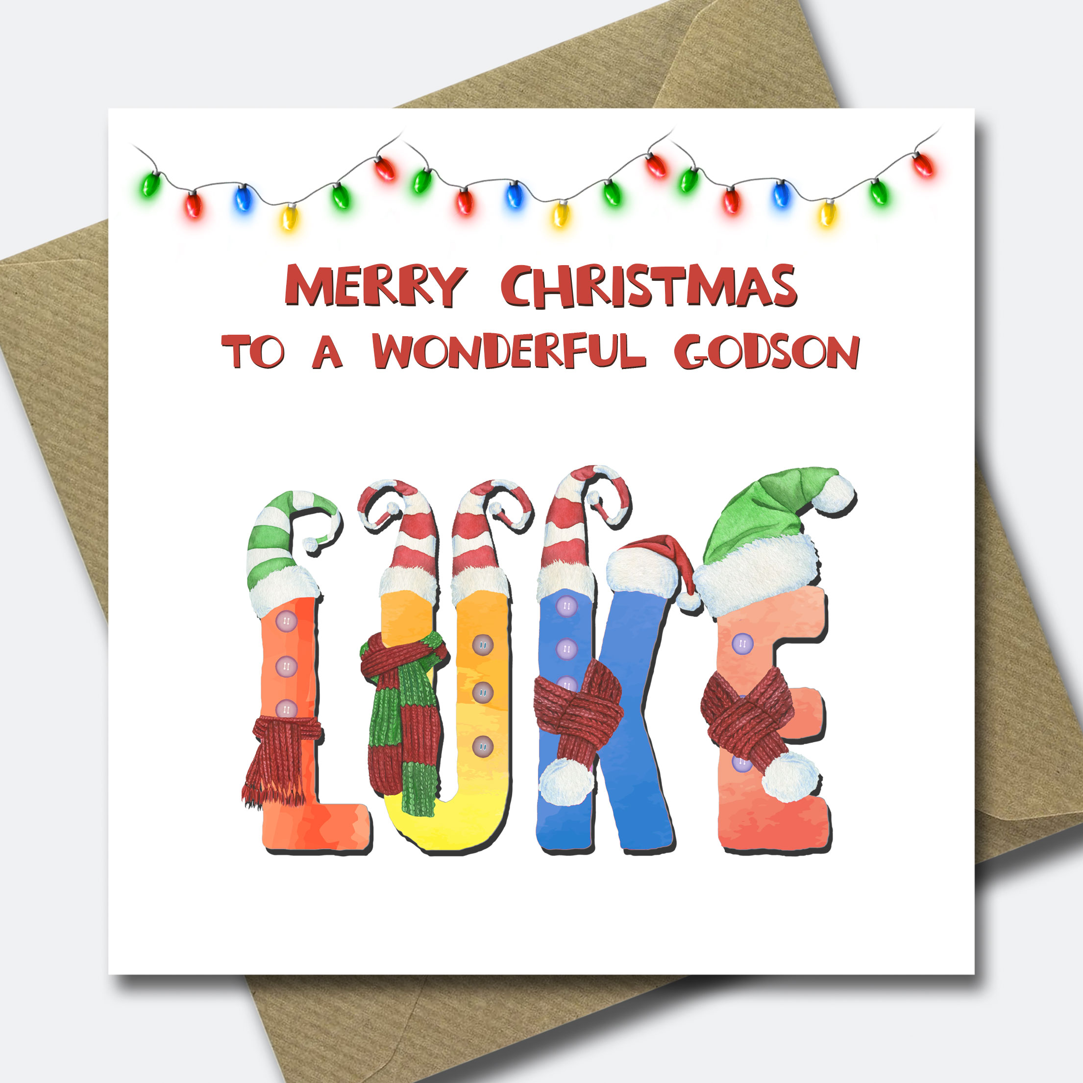 Personalised Christmas Card for Grandson Granddaughter Child Niece Nephew Son - Picture 16 of 33