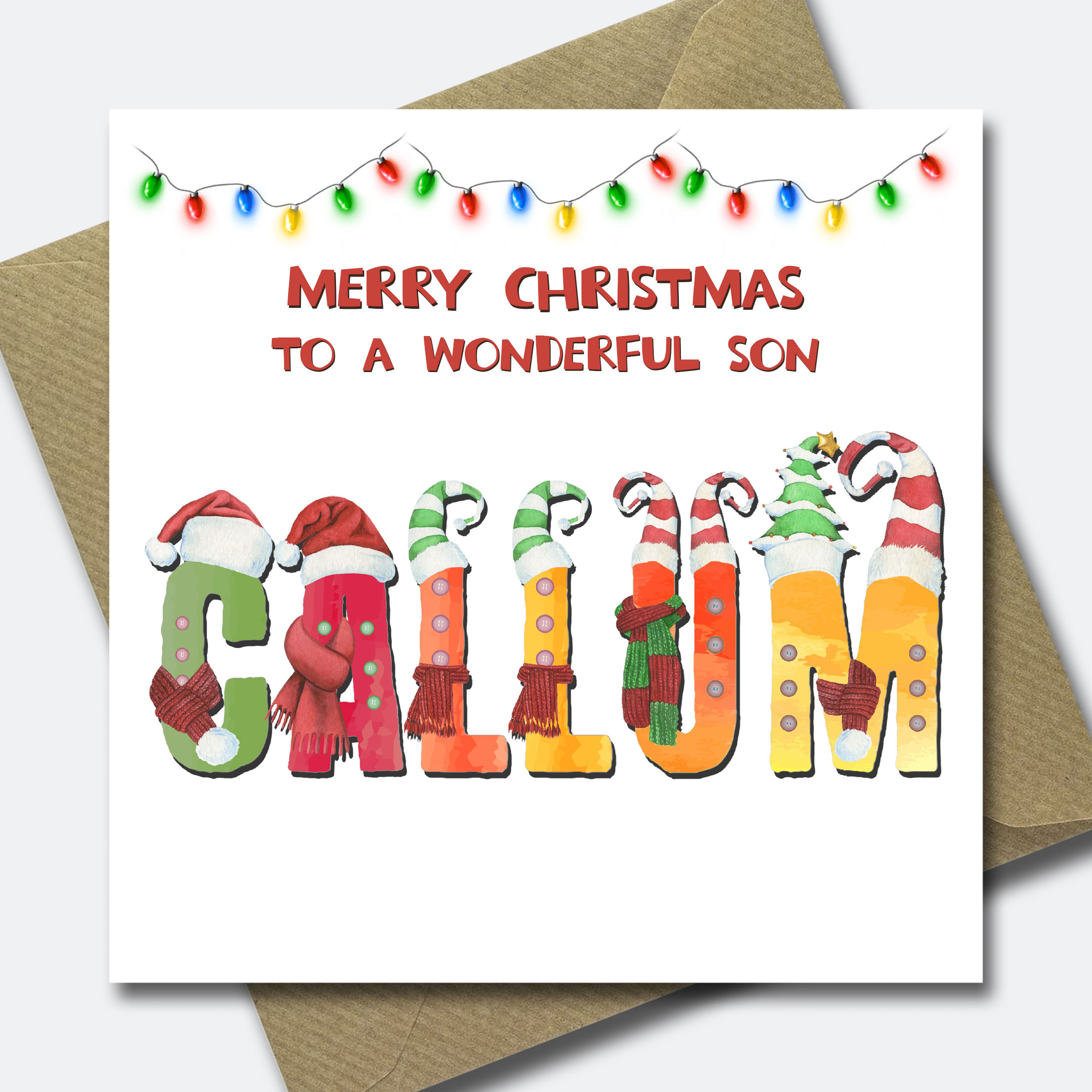 Personalised Christmas Card for Grandson Granddaughter Child Niece Nephew Son - Picture 29 of 33
