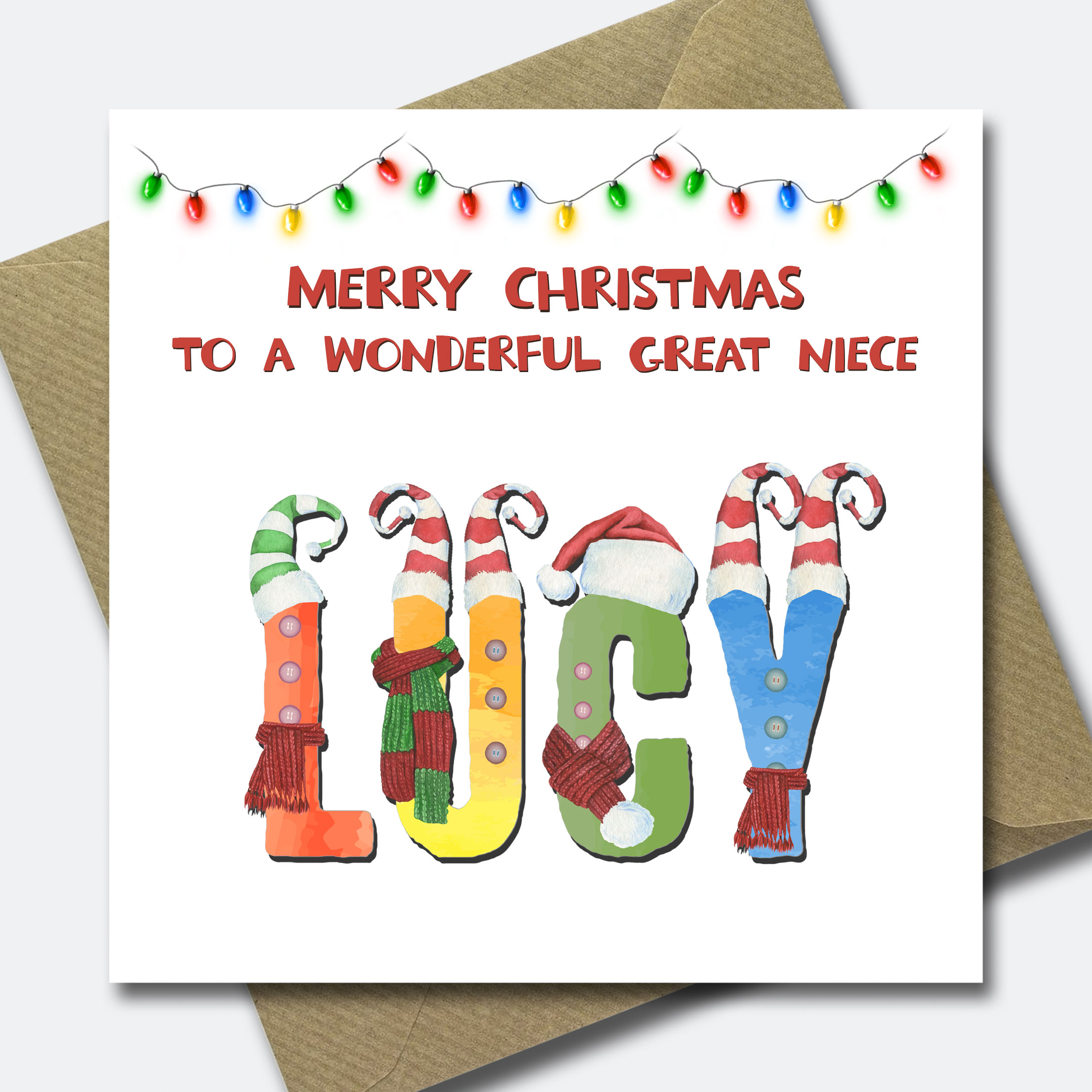 Personalised Christmas Card for Grandson Granddaughter Child Niece Nephew Son - Picture 22 of 33