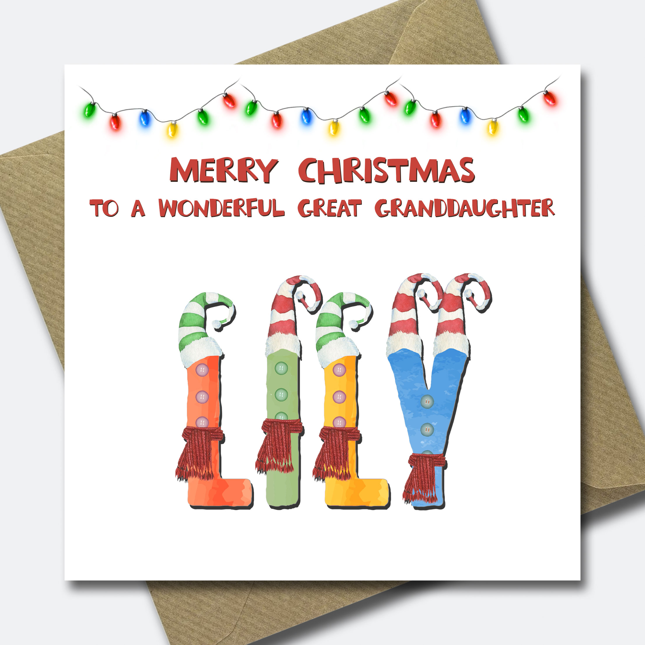 Personalised Christmas Card for Grandson Granddaughter Child Niece Nephew Son - Picture 19 of 33