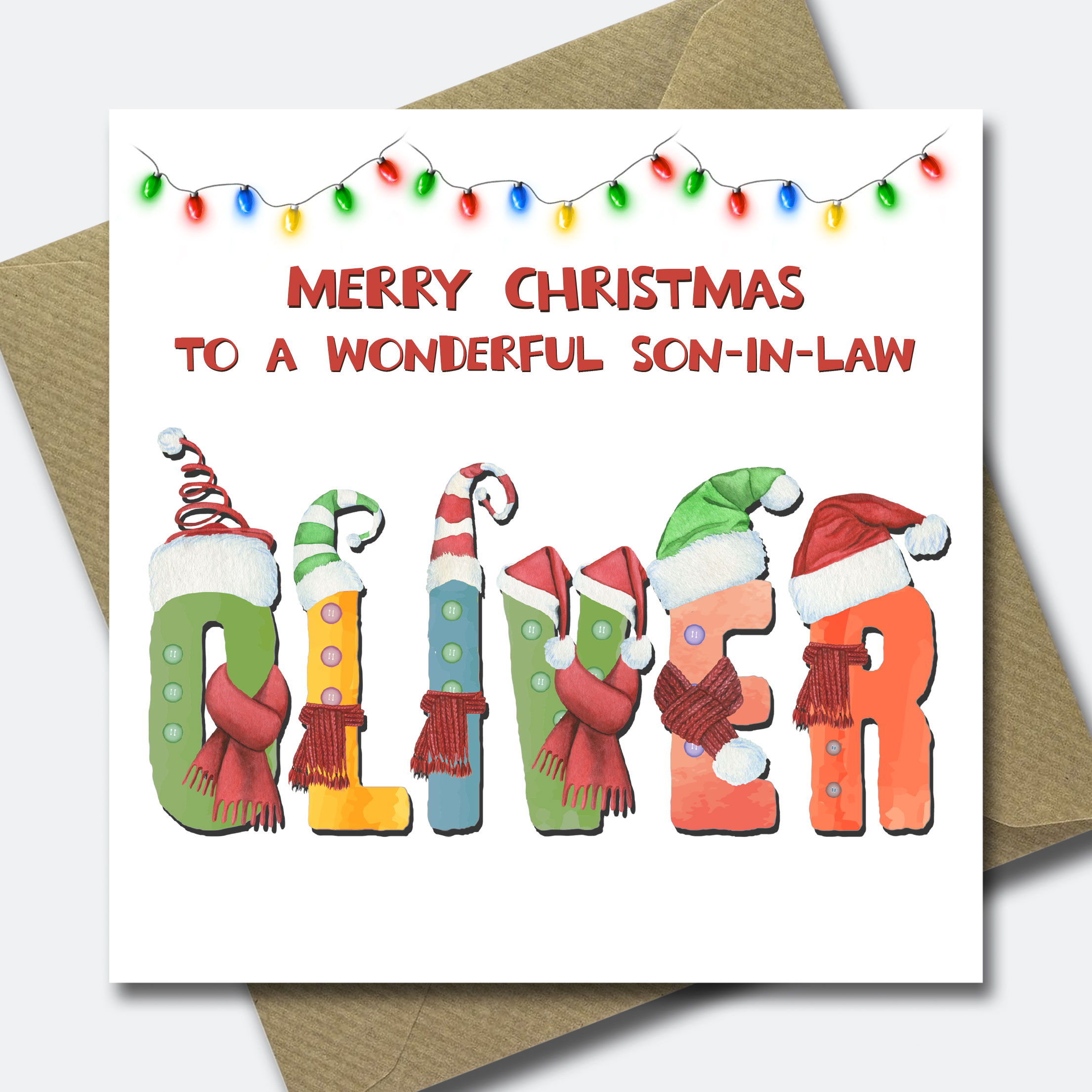 Personalised Christmas Card for Grandson Granddaughter Child Niece Nephew Son - Picture 28 of 33