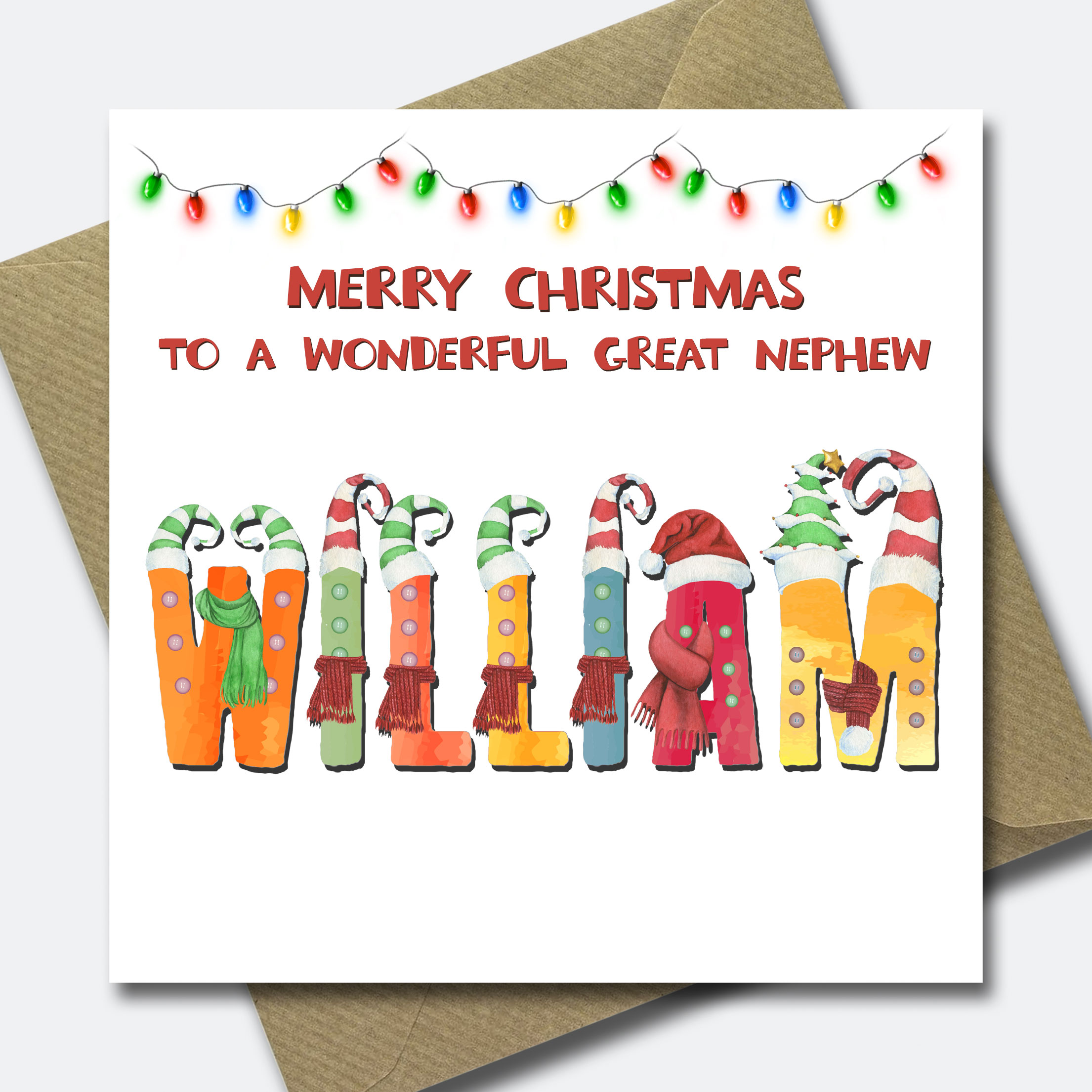 Personalised Christmas Card for Grandson Granddaughter Child Niece Nephew Son - Picture 21 of 33