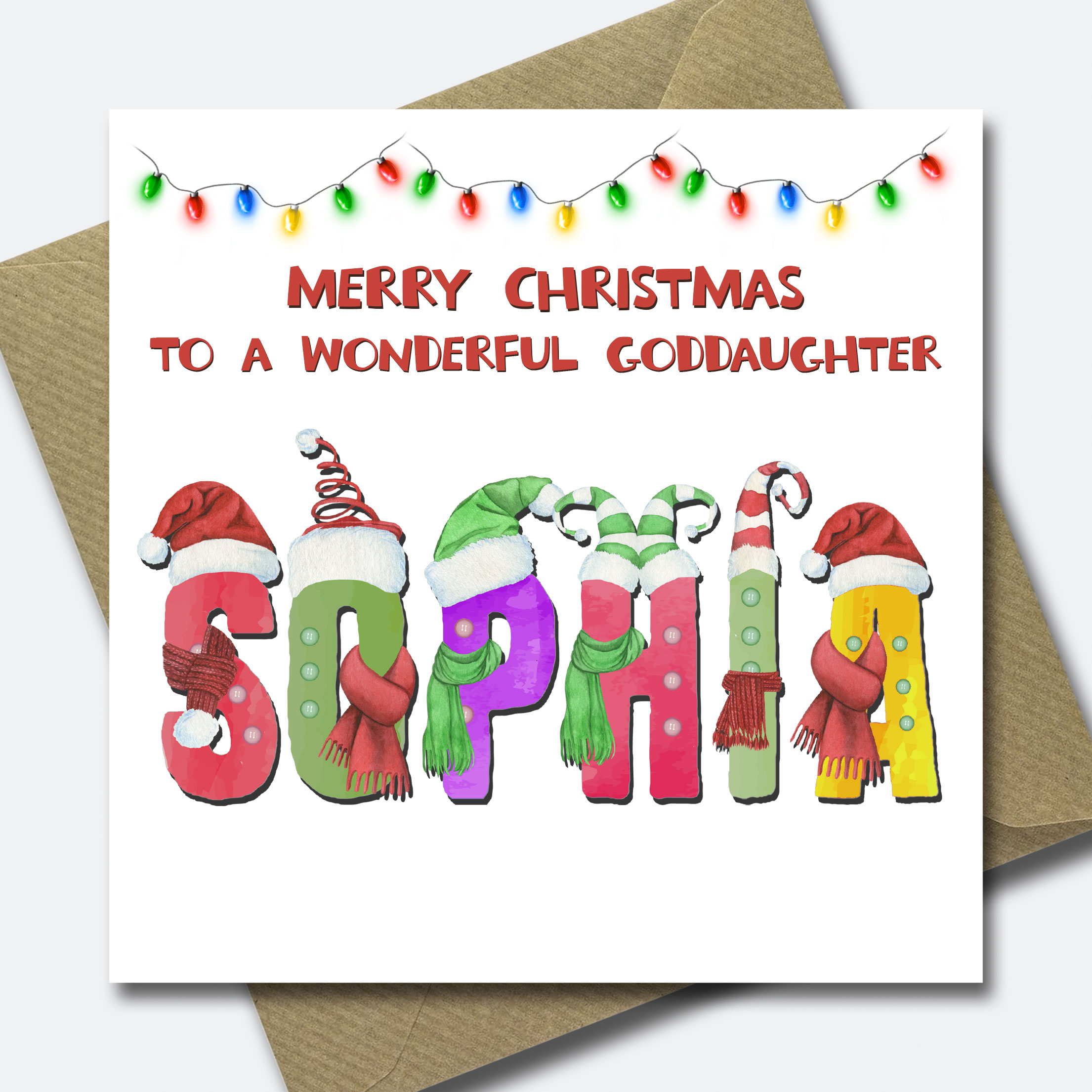 Personalised Christmas Card for Grandson Granddaughter Child Niece Nephew Son - Picture 15 of 33