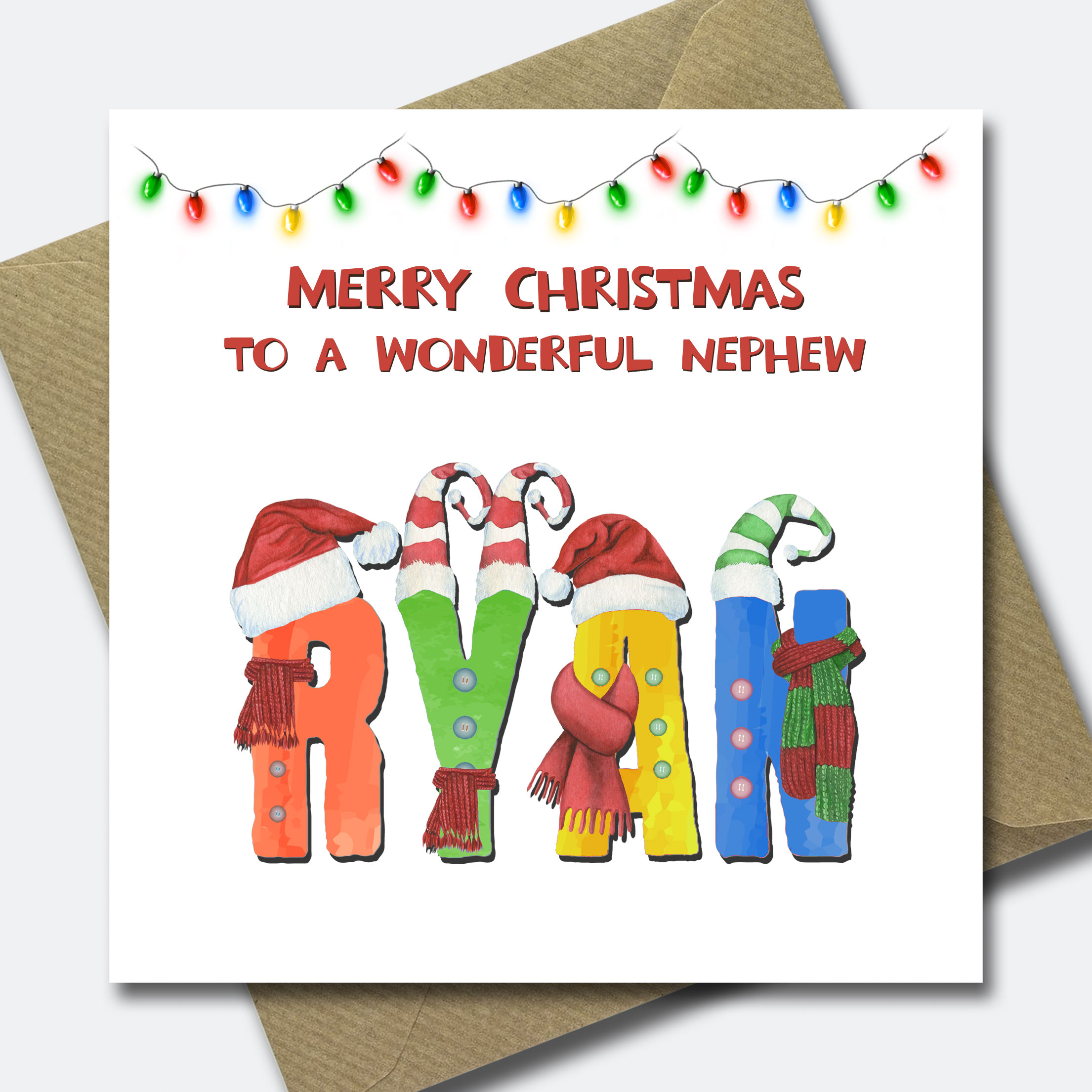 Personalised Christmas Card for Grandson Granddaughter Child Niece Nephew Son - Picture 24 of 33