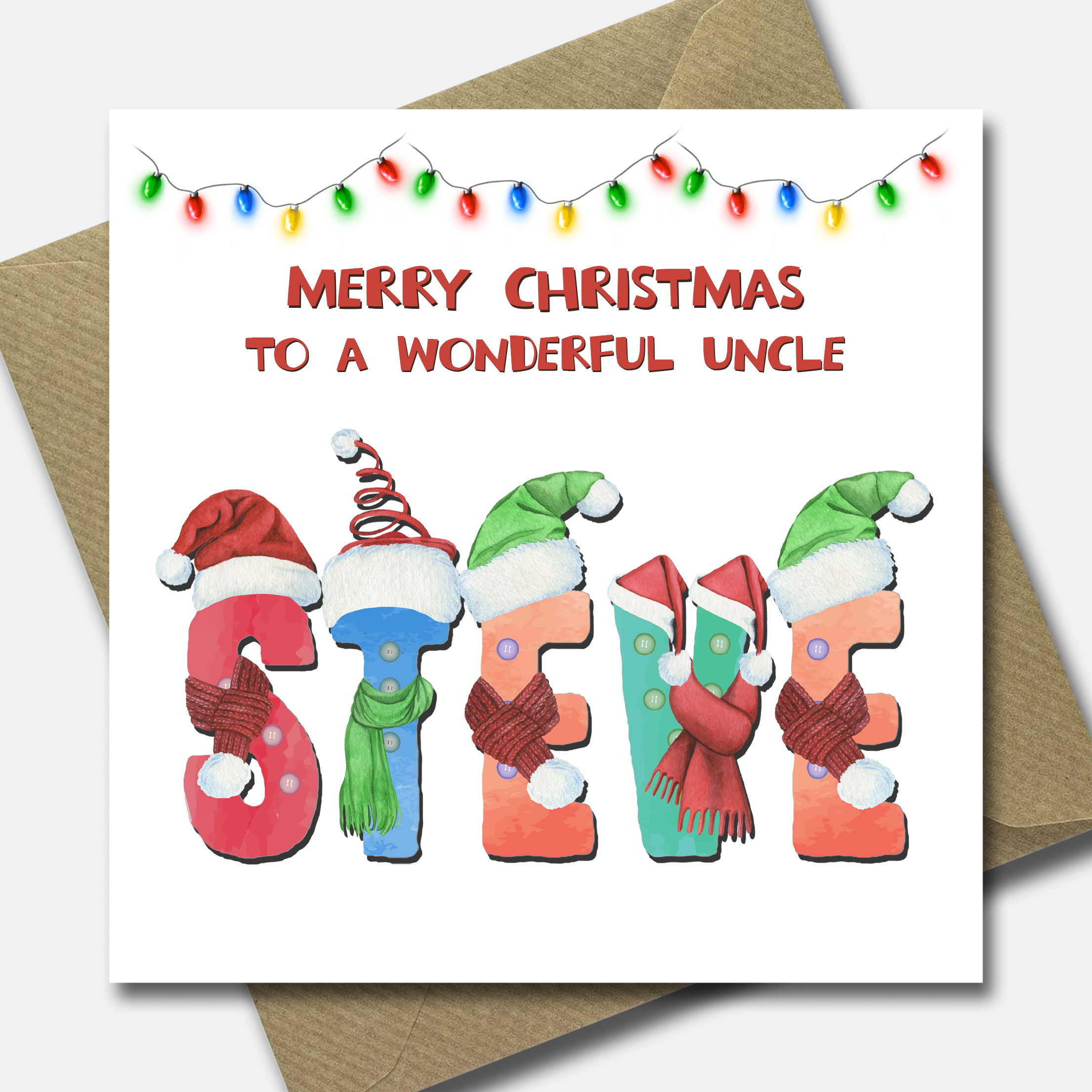 Personalised Christmas Card for Grandson Granddaughter Child Niece Nephew Son - Picture 30 of 33