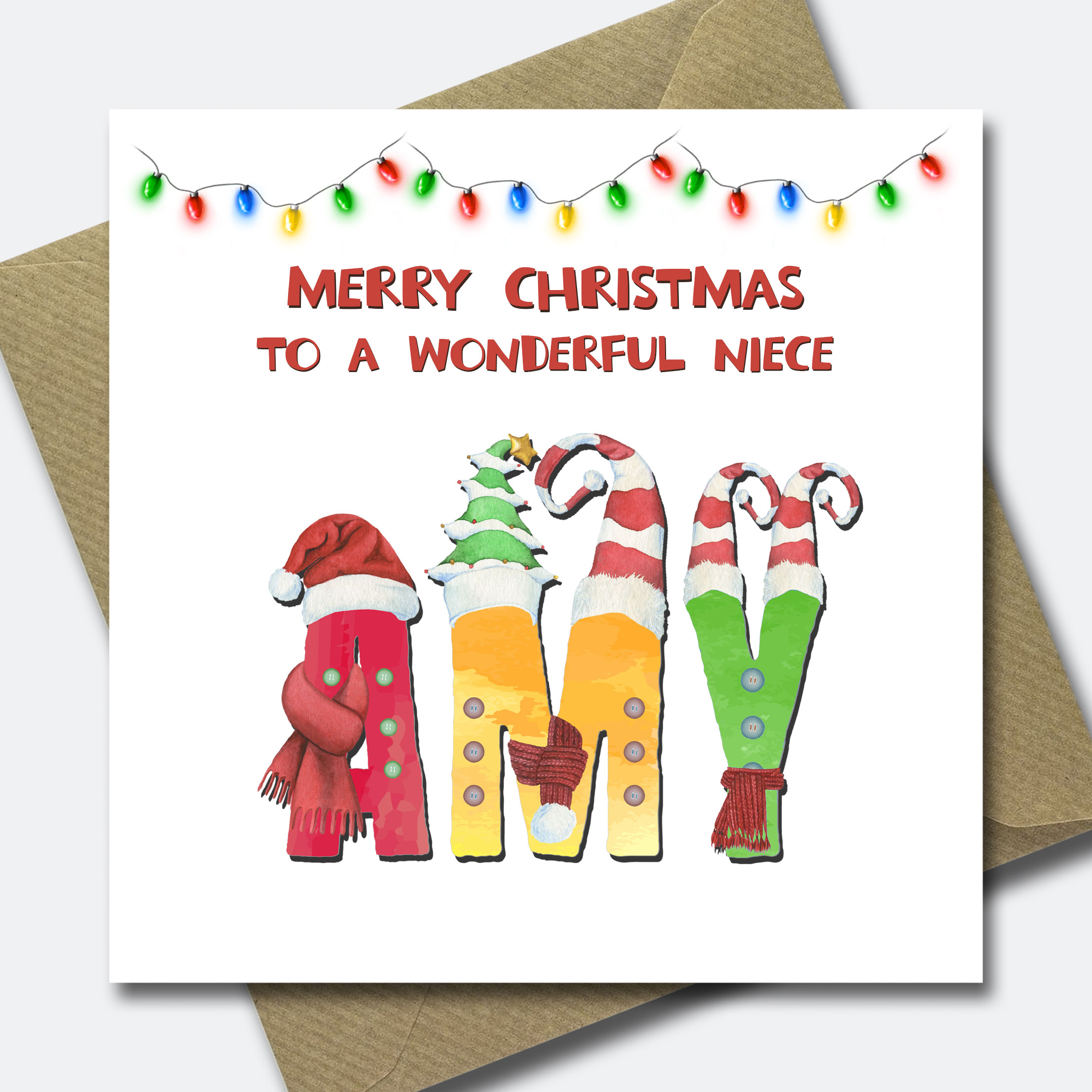 Personalised Christmas Card for Grandson Granddaughter Child Niece Nephew Son - Picture 25 of 33