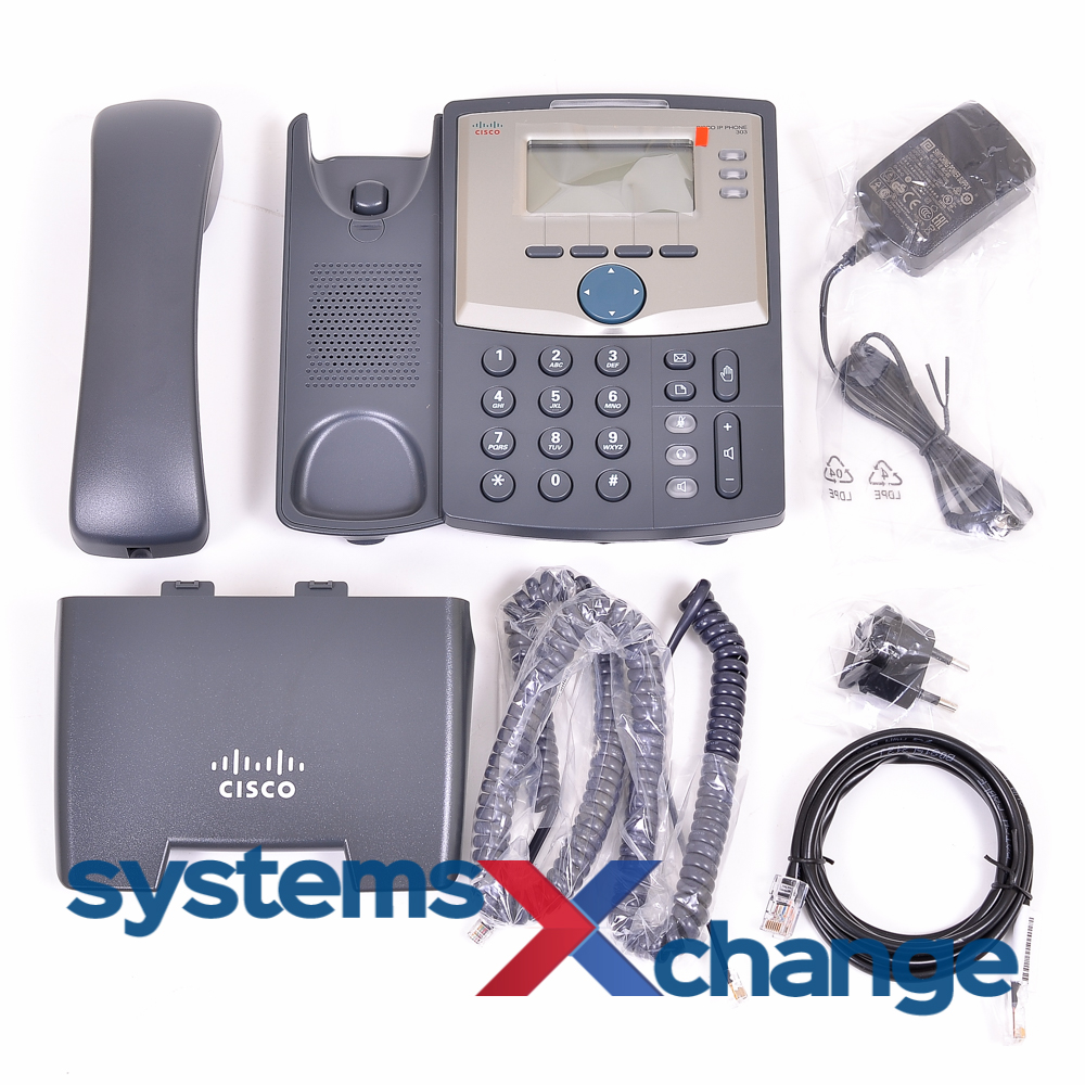 Cisco SPA303 3 Line SIP Unified Phone SPA 303 Corded With UK Power