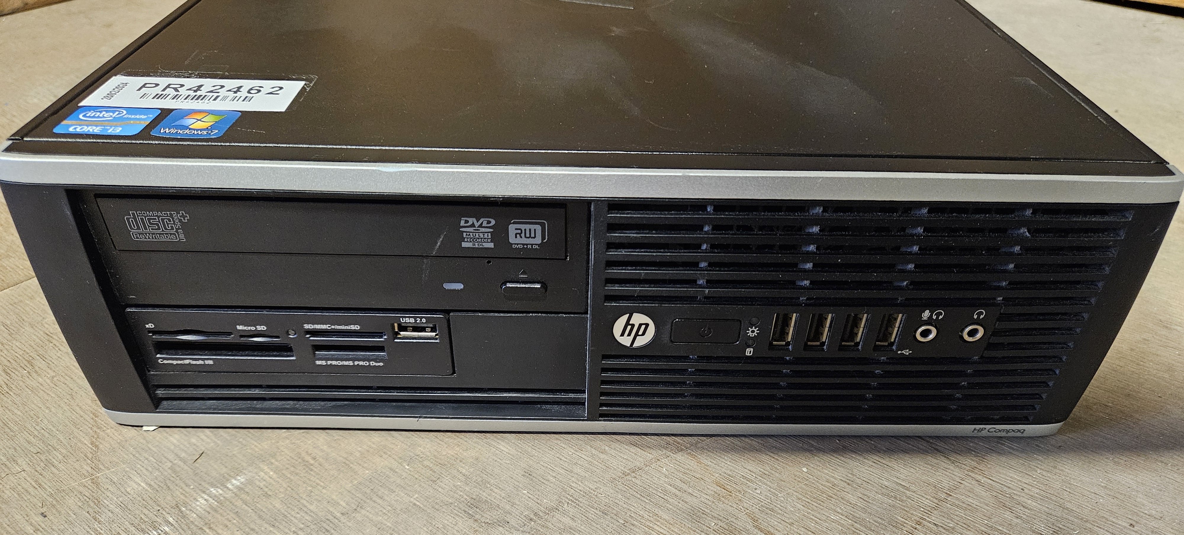HP Compaq 6200 Pro SFF 500GB 2GB i3-2120 Win7Pro PC ( XY259ET#ABE