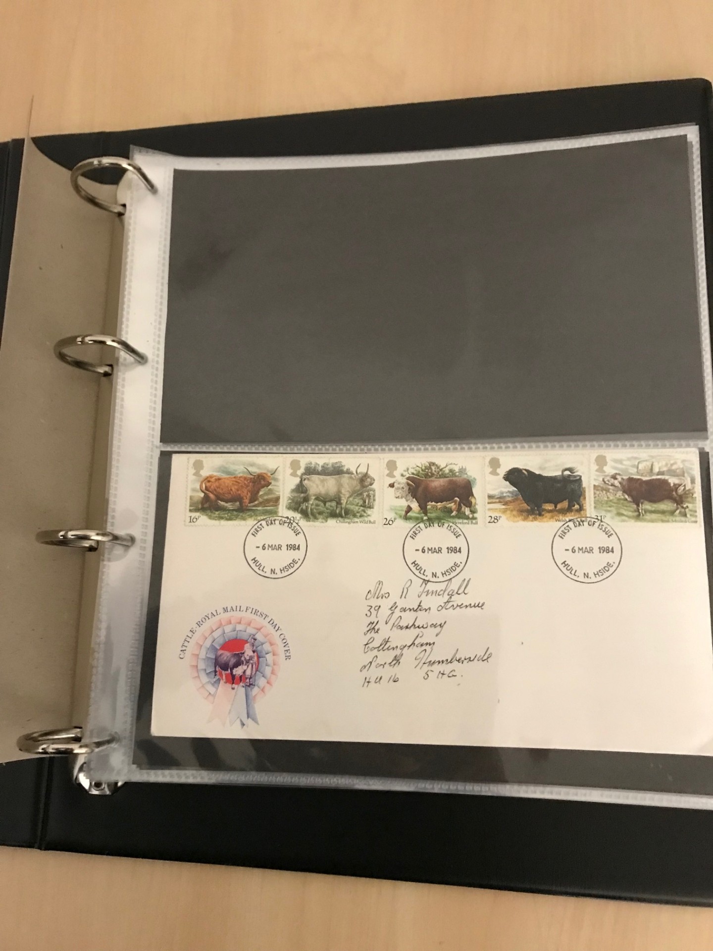 Guardian album with 10 double Kestrel FDC pages