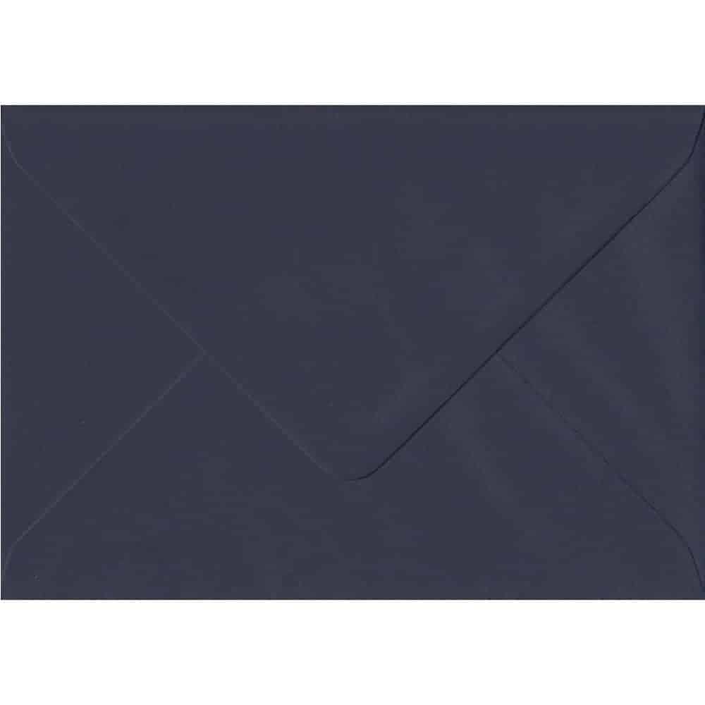 Navy Blue 100gsm Colour Envelope. G5 - 133mm x 184mm. Gummed Diamond Flap.