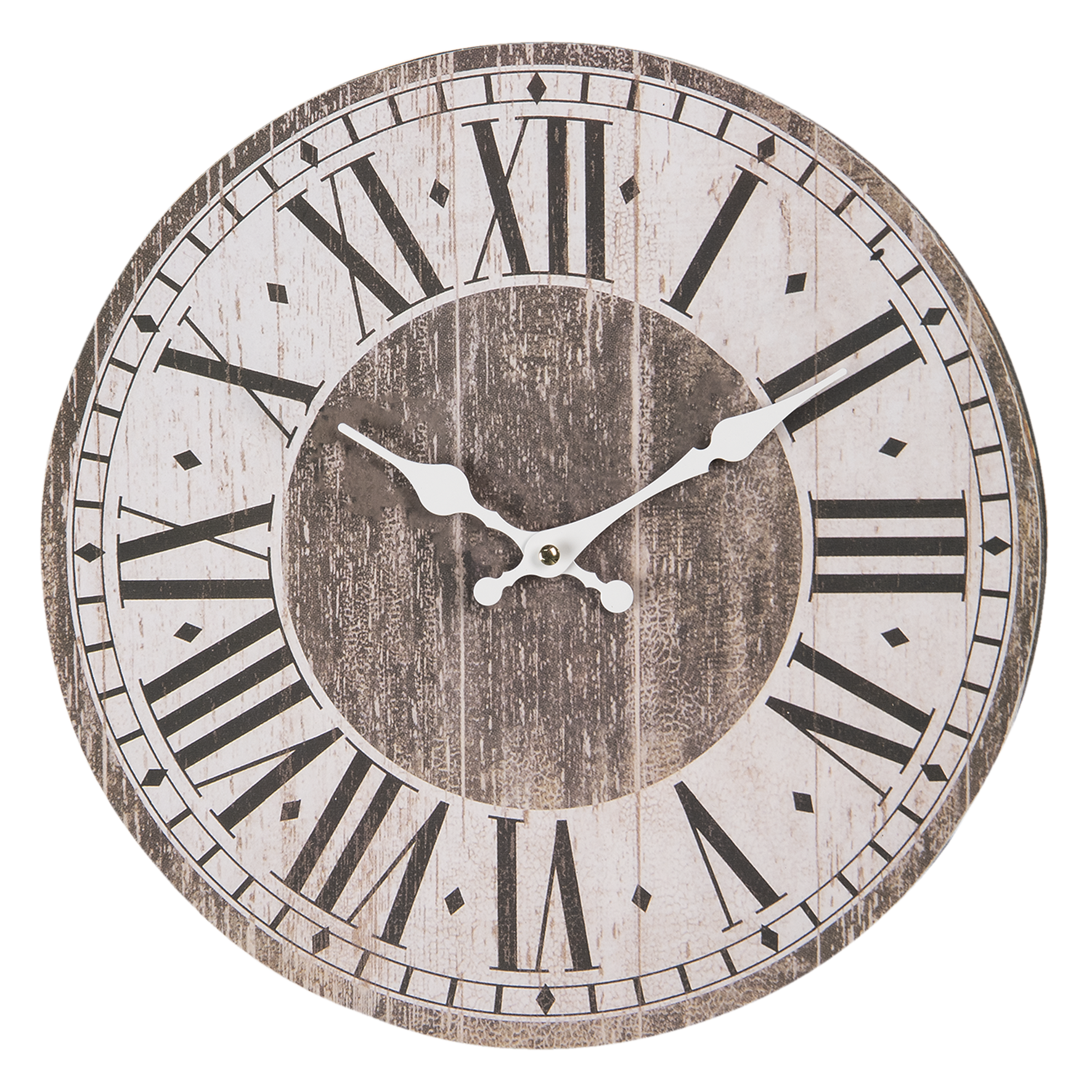 34cm Wall Clock French Design Wooden Shabby Vintage Chic Ebay