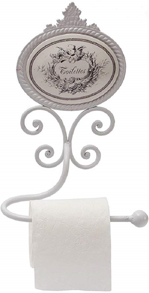 cream toilet roll holder