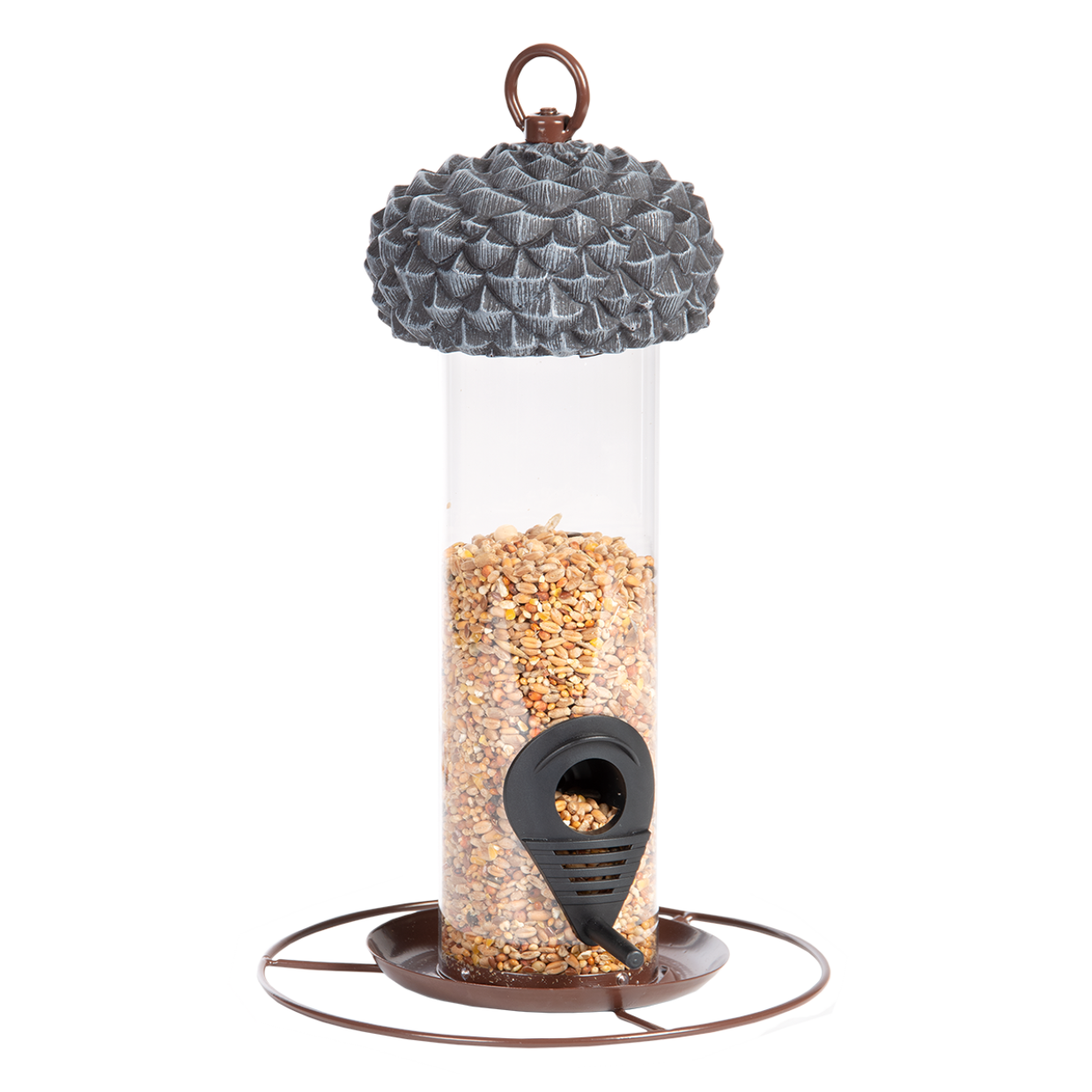 Hanging Acorn Bird Silo Seed Feeder 27cm eBay