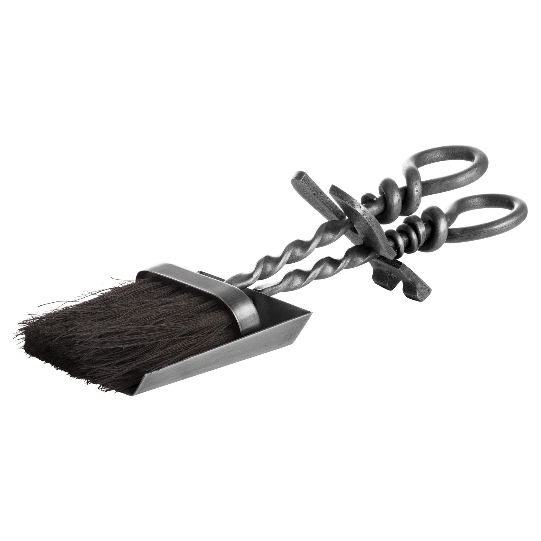 Silver Hearth Tidy Companion Set Fireplace Brush Pan Shovel