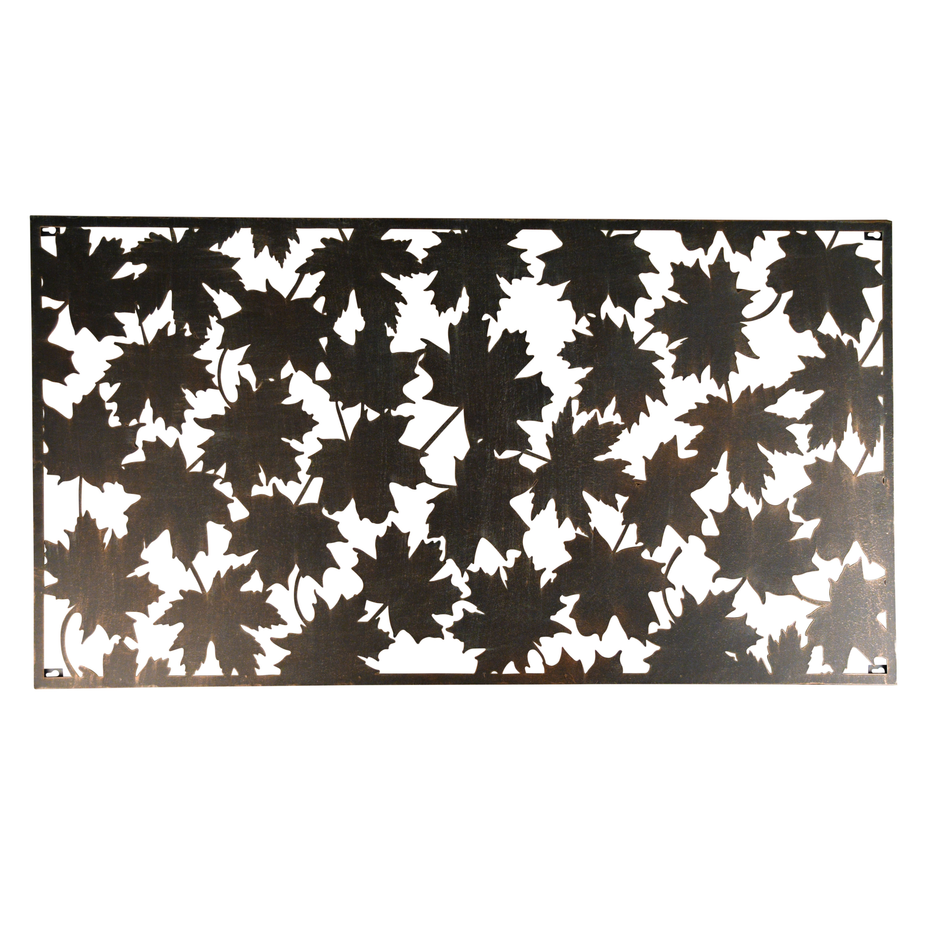 Leaves Large Rustic Steel Metal Leaf Wall Art Screen Plaque 60x120cm