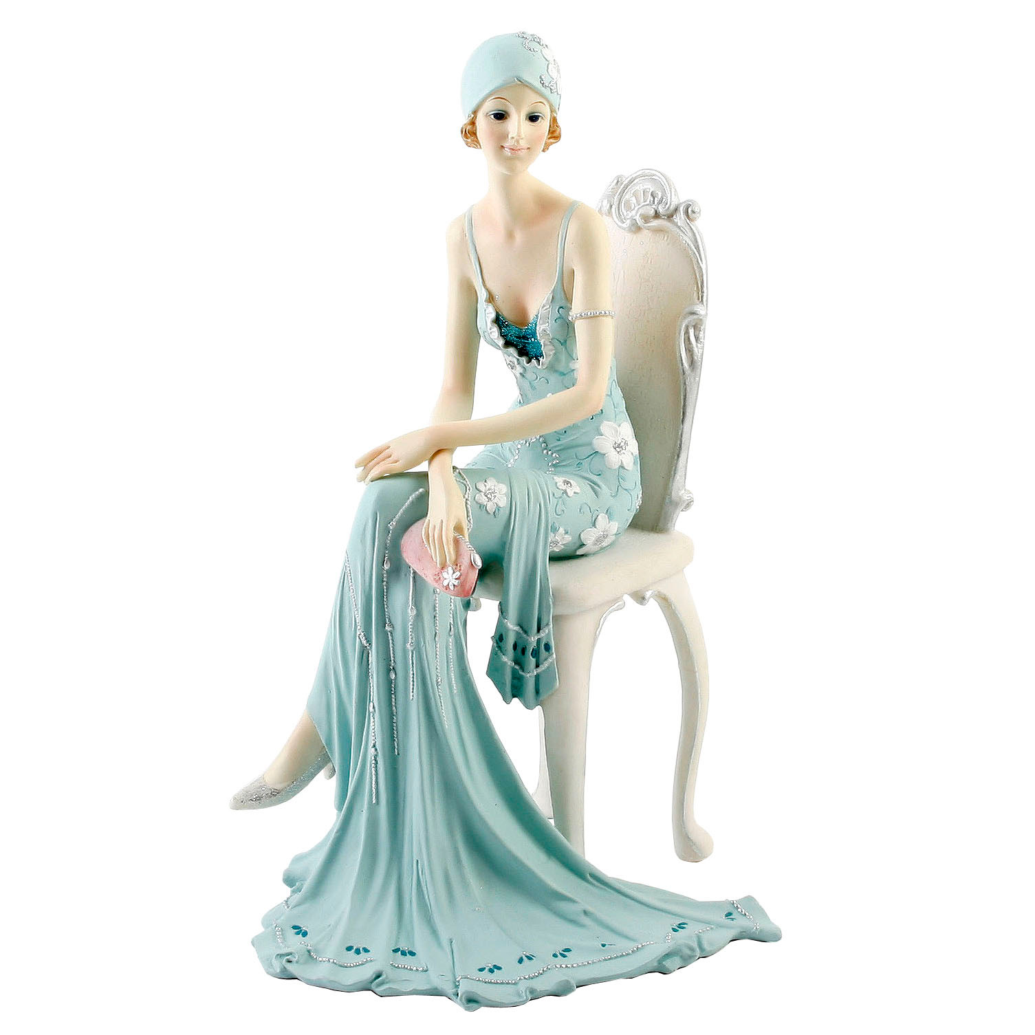 Broadway Belles 1920's Art Deco Lady Figurine Ornament Collectible 25cm