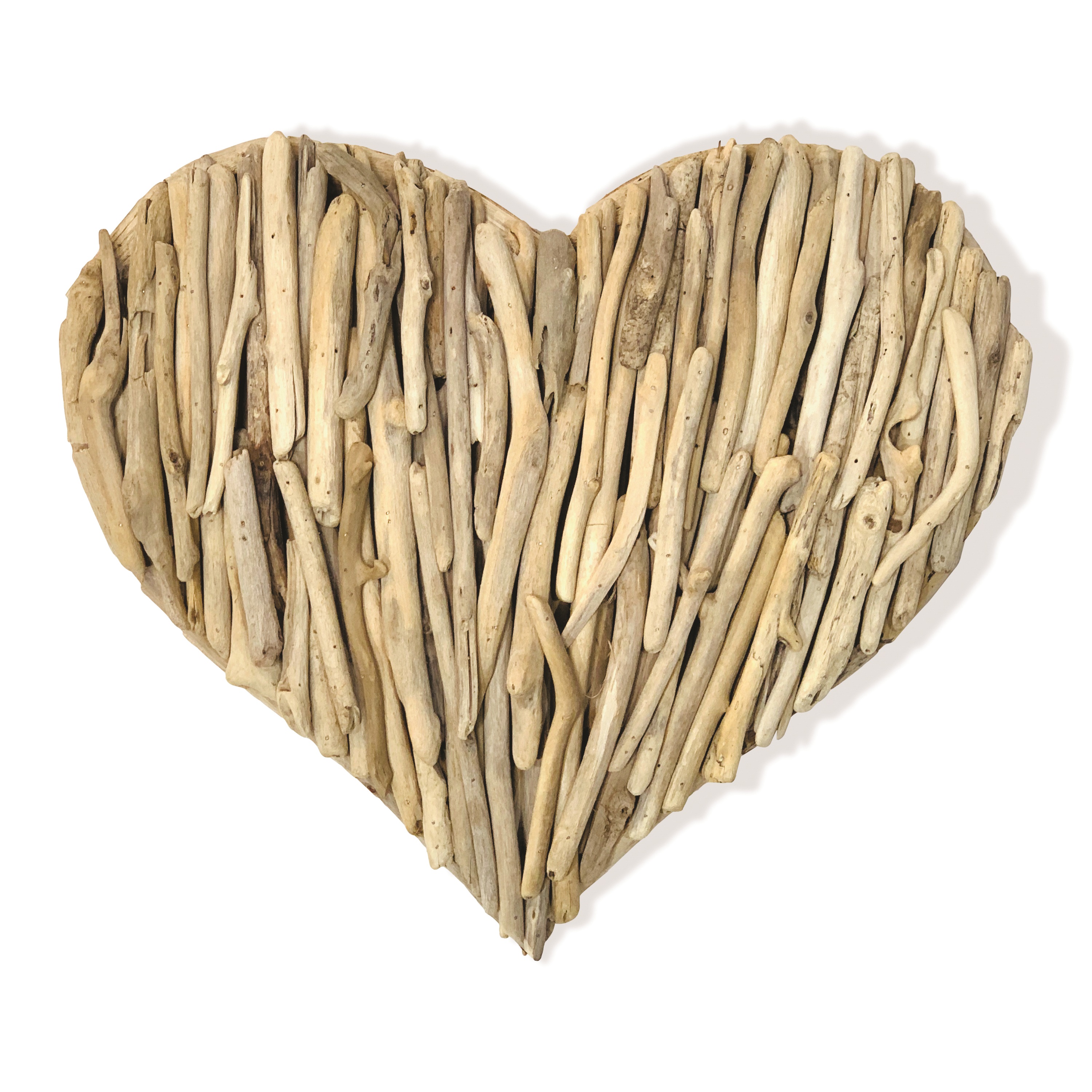 Rustic Wooden Driftwood Love Heart Plaque Wall Hanging Decor Art