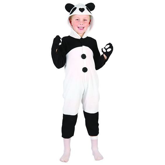 Childrens Kids Boys Girls Panda all in one Age Fancy Dress
