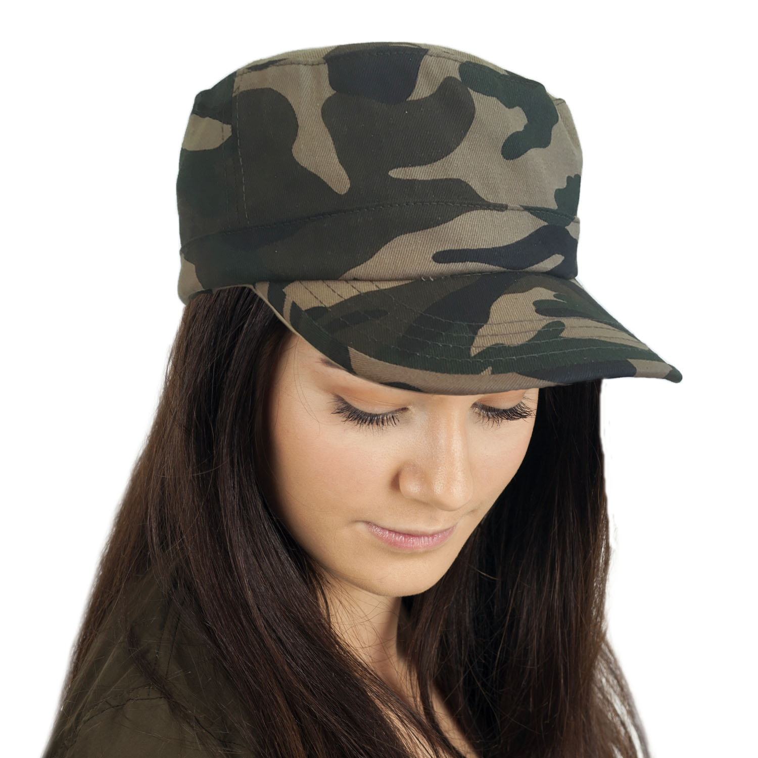 thumbnail image 2 of Beechfield Unisex Army Cadet Baseball Cap – Plain Cotton Canvas – Adjustable, Lightweight 2 of 4