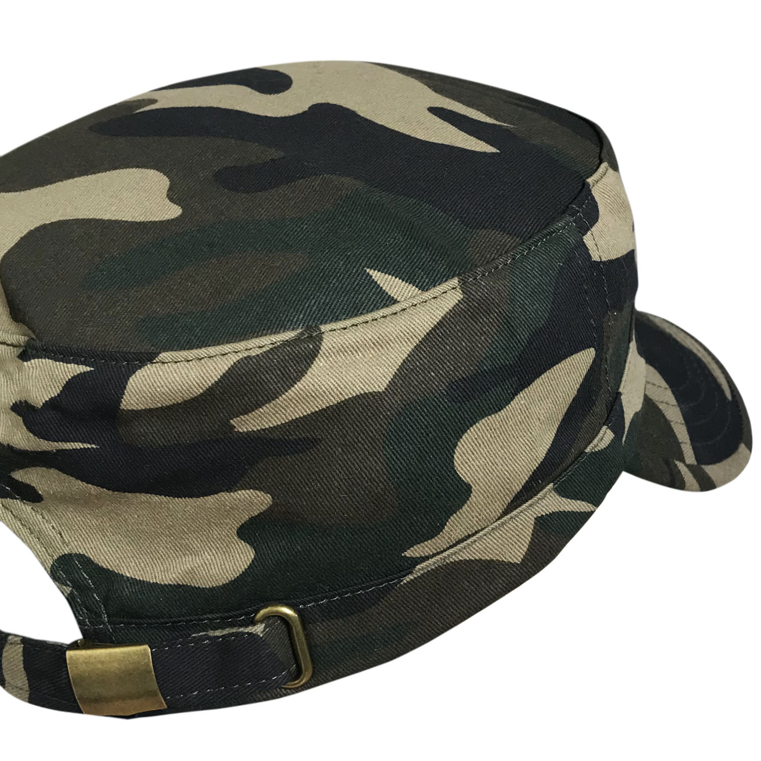 MENS LADIES WOMENS GIRLS MILITARY ARMY STYLE CAP PLAIN COTTON CADET