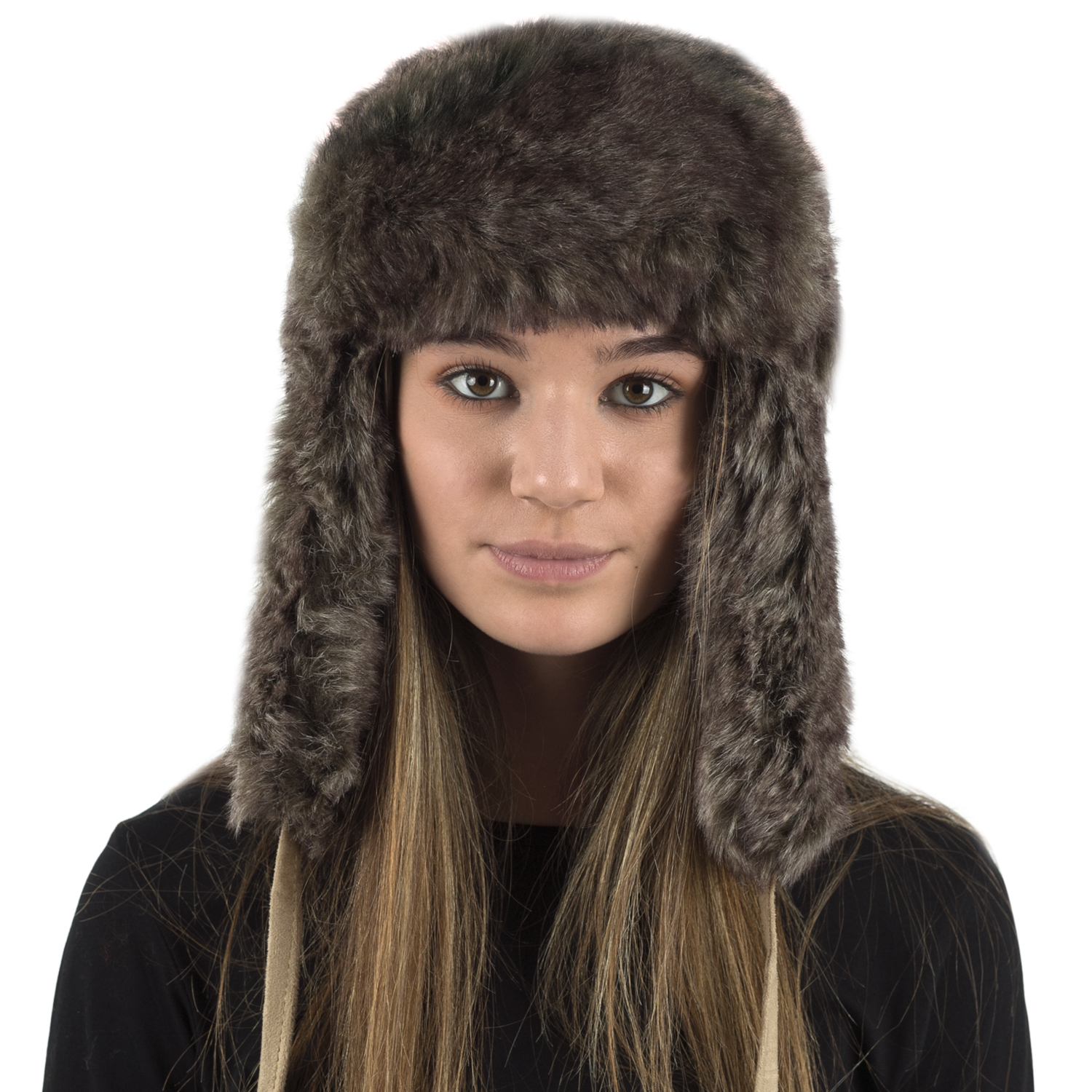 Adult Luxury Trapper Hat Men Ladies Womens Faux Fur Russian Cossack Ski Boy Girl 